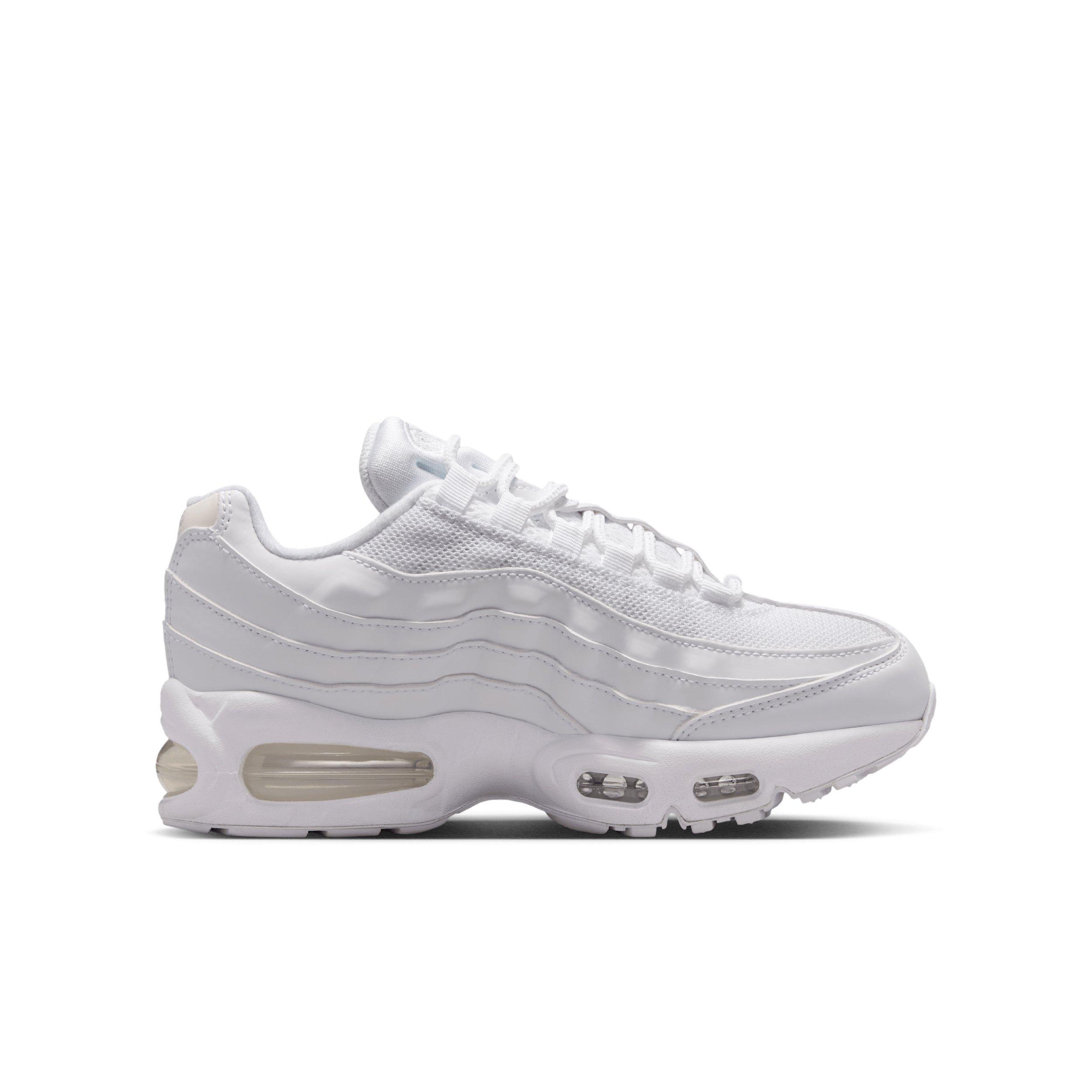 Nike Air Max 95 "White/White/Pure Platinum/White" Grade School Boys' Shoe - WHITE/WHITE/PLATINUM/WHITE Thumbnail View 1