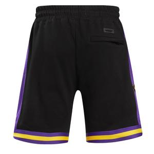 Pro Standard Men's NBA Los Angeles Lakers Retro Classic Double Knit Shorts -Black/Purple/Yellow