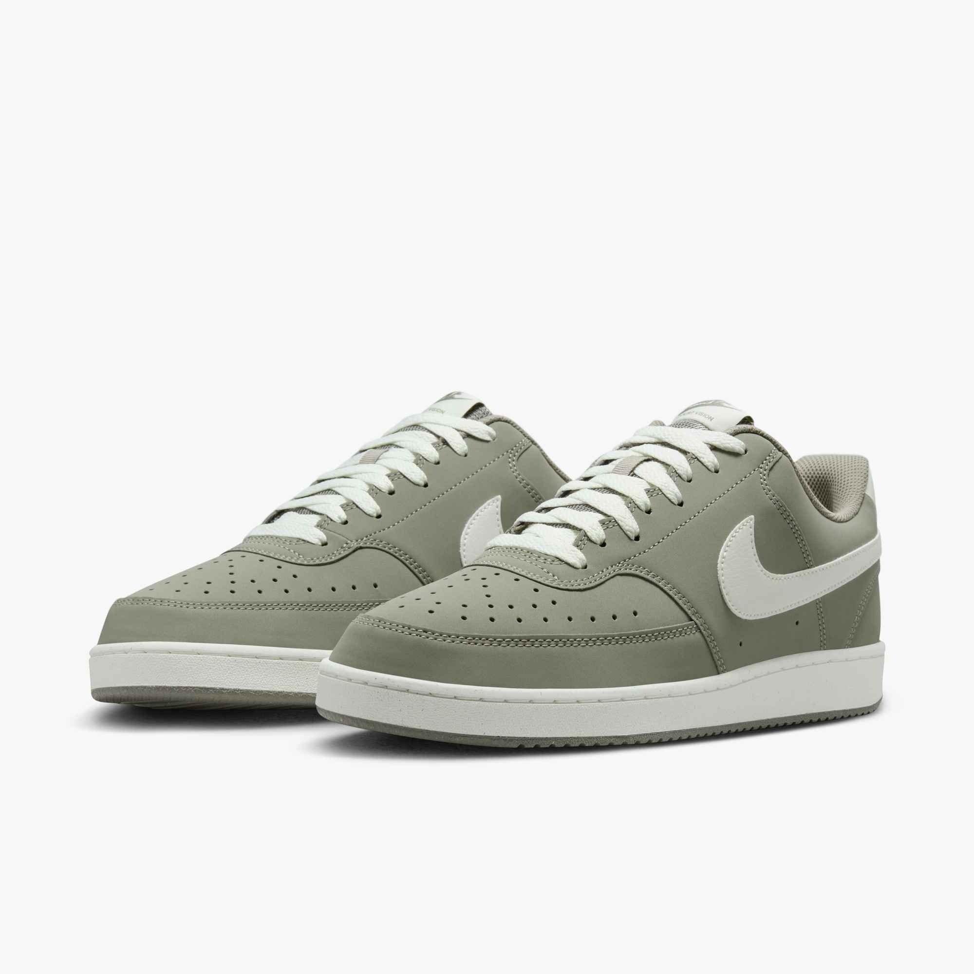 Nike Court Vision Low "Light Army/Sail" Men's Shoe - LT ARMY/SAIL Thumbnail View 4