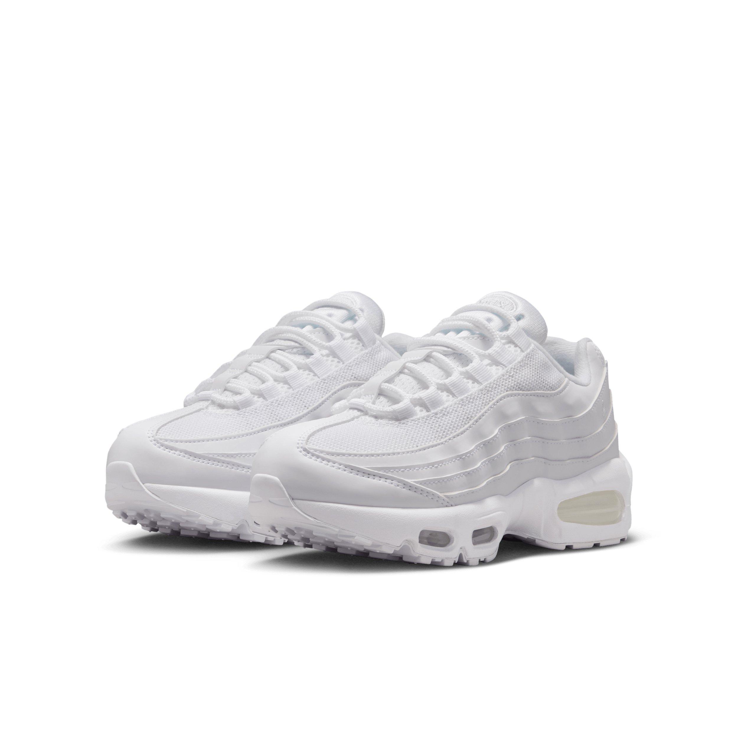 Nike Air Max 95 "White/White/Pure Platinum/White" Preschool Boys' Shoe - WHITE/WHITE/PLATINUM/WHITE Thumbnail View 3