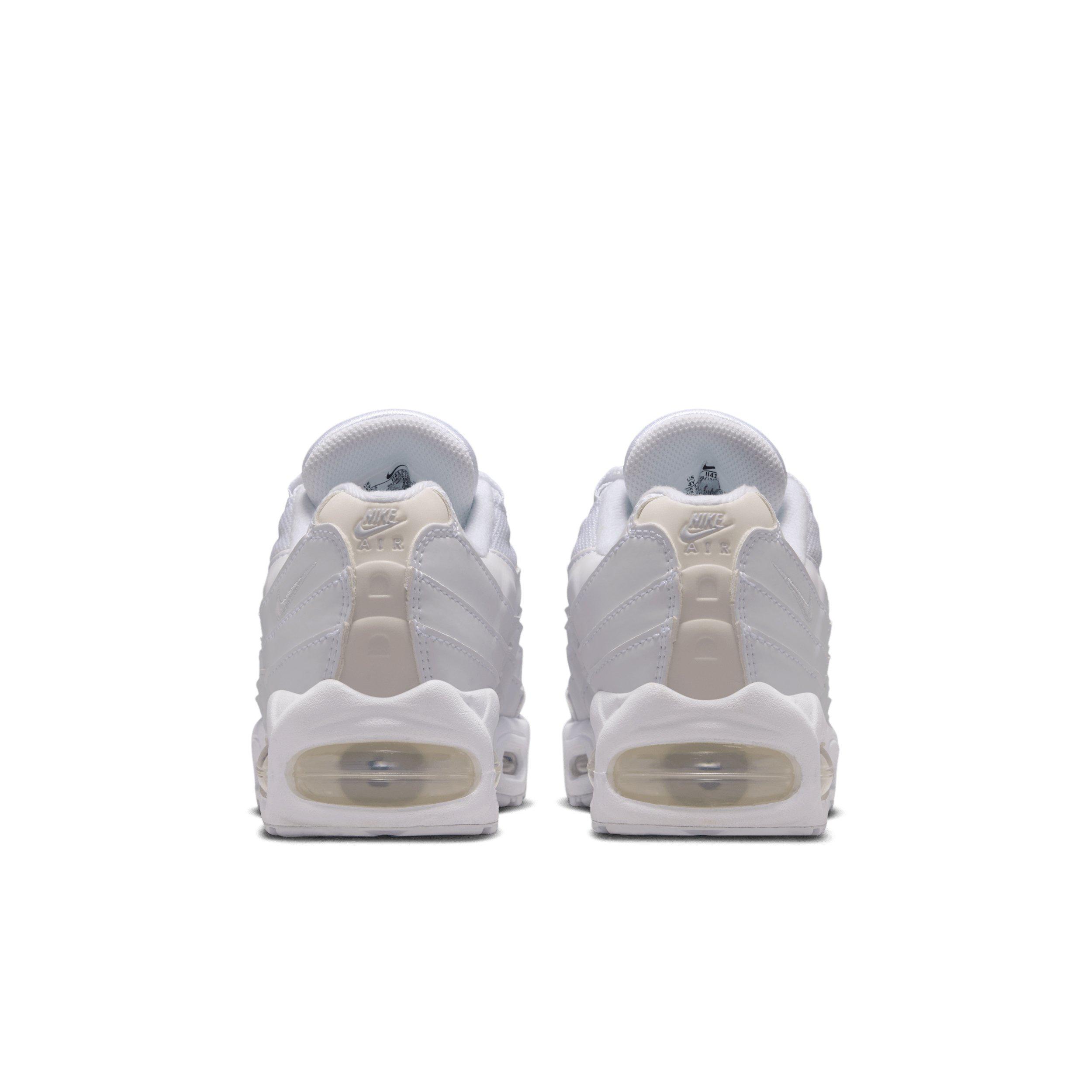 Nike Air Max 95 "White/White/Pure Platinum/White" Preschool Boys' Shoe - WHITE/WHITE/PLATINUM/WHITE Thumbnail View 5