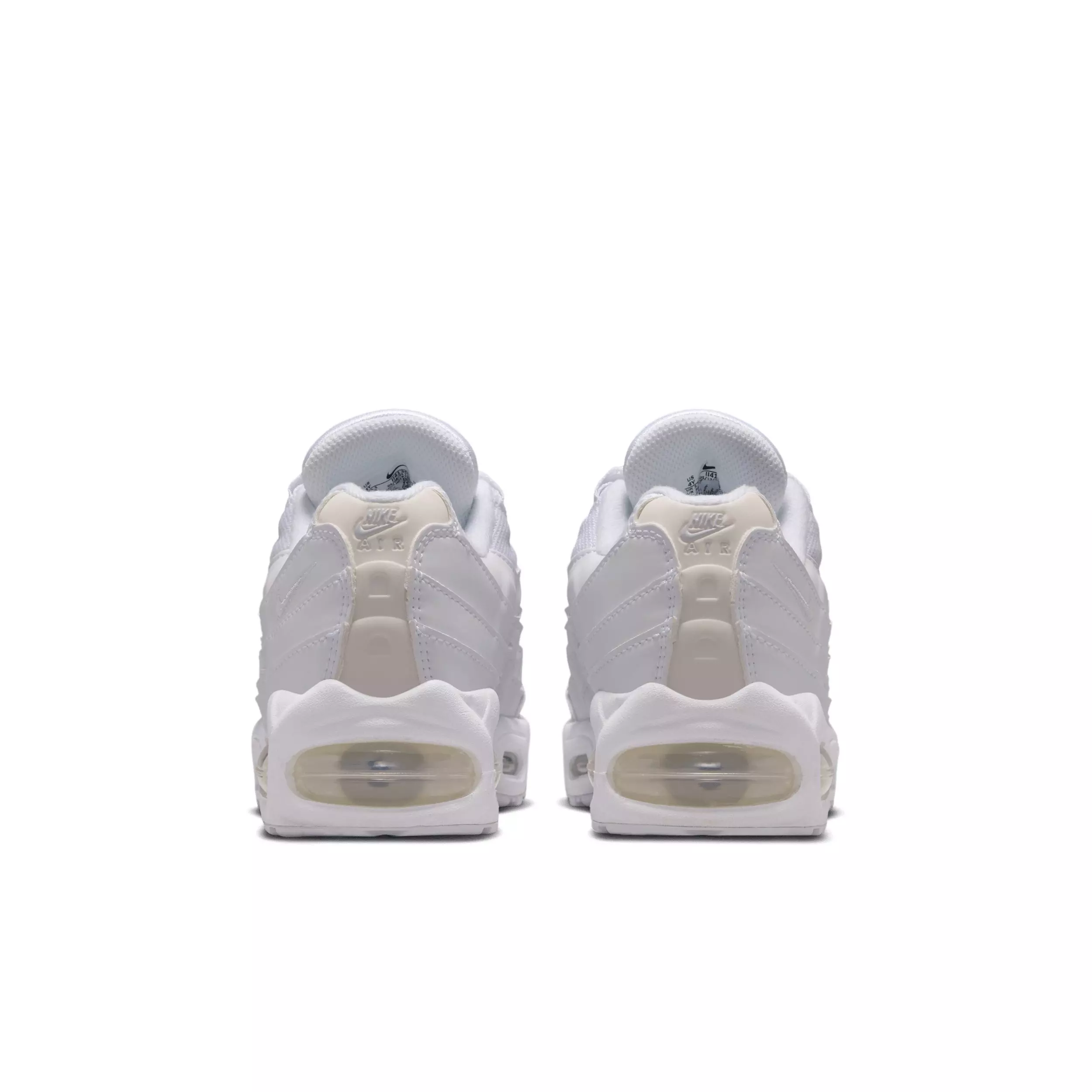 Nike Air Max 95 "White/White/Pure Platinum/White" Preschool Boys' Shoe - WHITE/WHITE/PLATINUM/WHITE