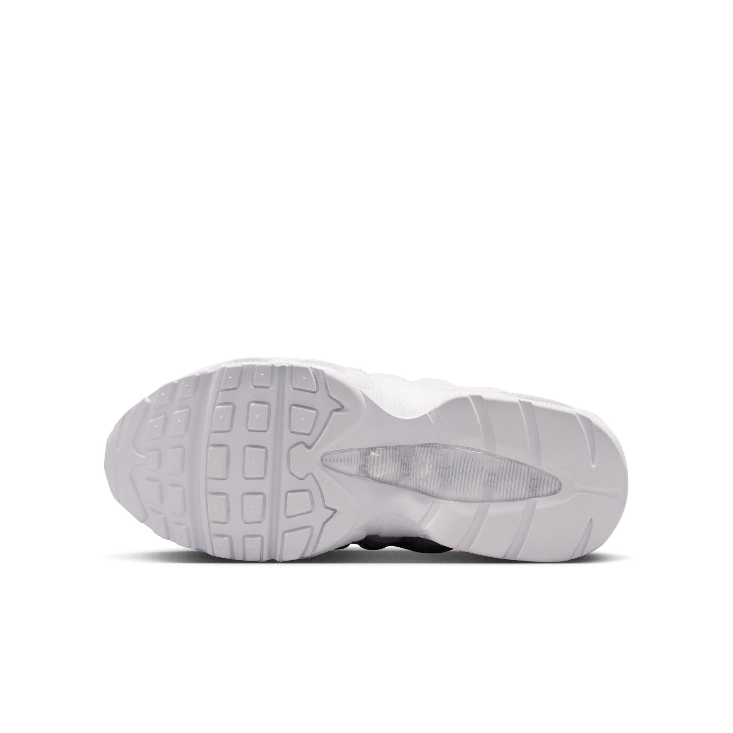 Nike Air Max 95 "White/White/Pure Platinum/White" Preschool Boys' Shoe - WHITE/WHITE/PLATINUM/WHITE Thumbnail View 6