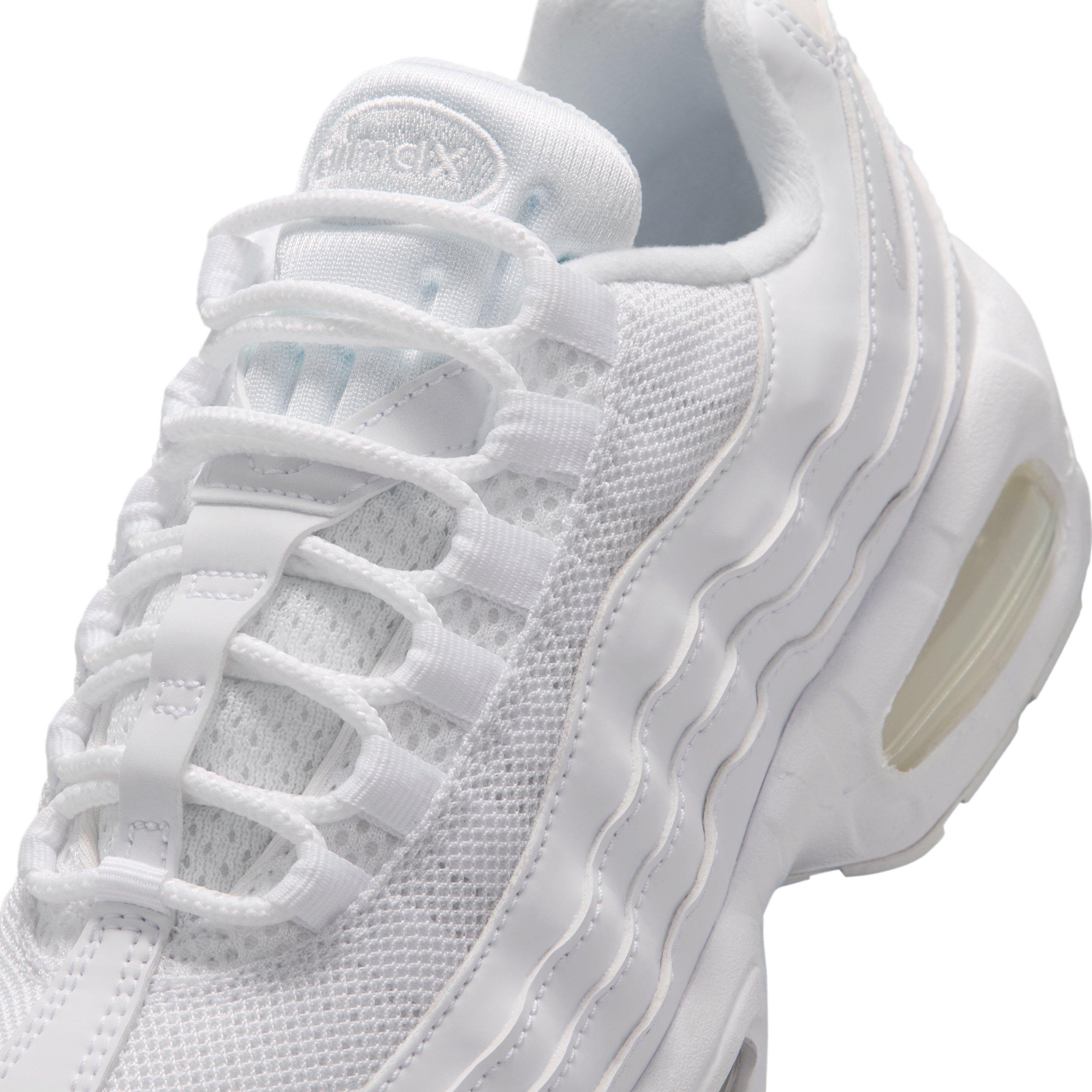 Nike Air Max 95 "White/White/Pure Platinum/White" Preschool Boys' Shoe - WHITE/WHITE/PLATINUM/WHITE Thumbnail View 7