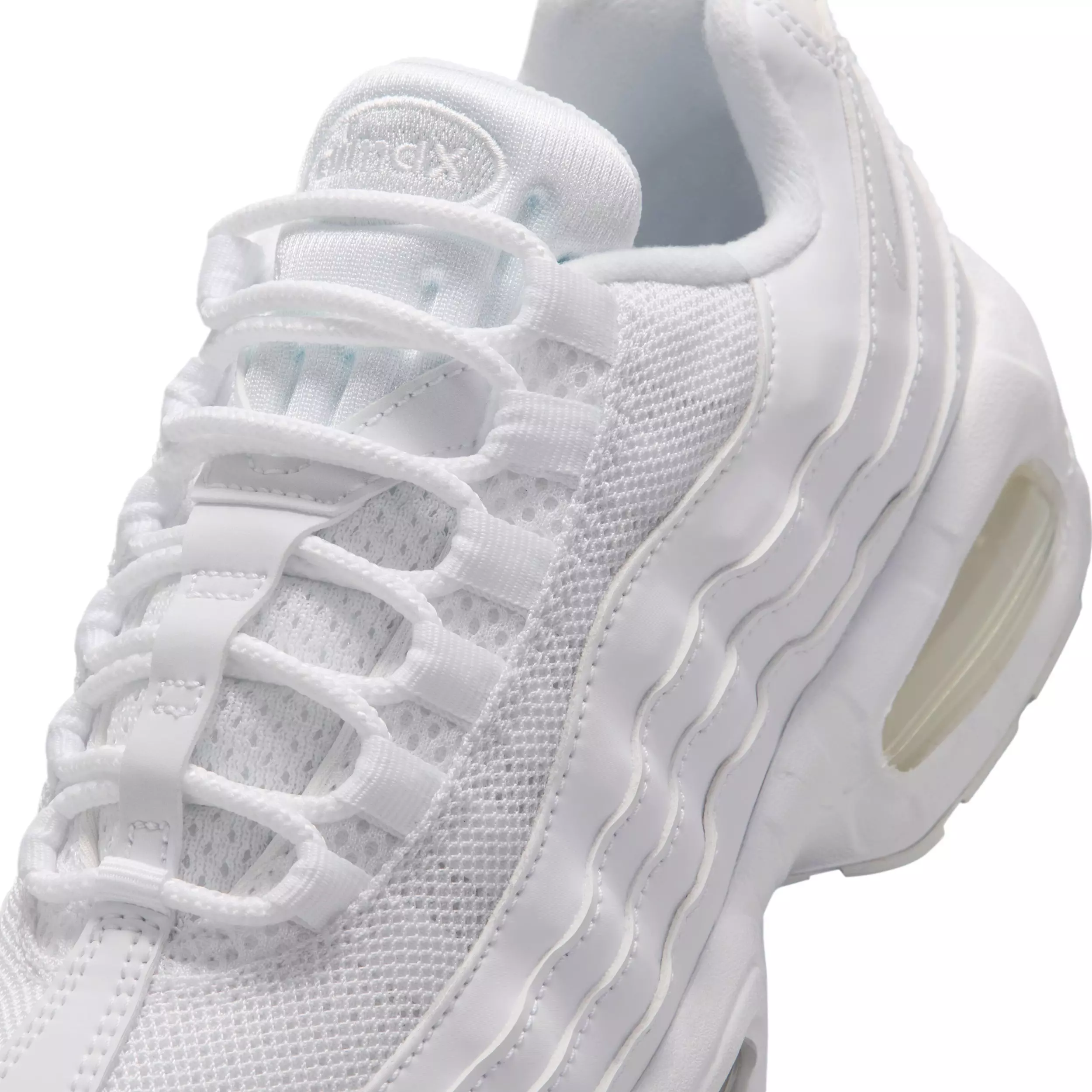Nike Air Max 95 "White/White/Pure Platinum/White" Preschool Boys' Shoe - WHITE/WHITE/PLATINUM/WHITE