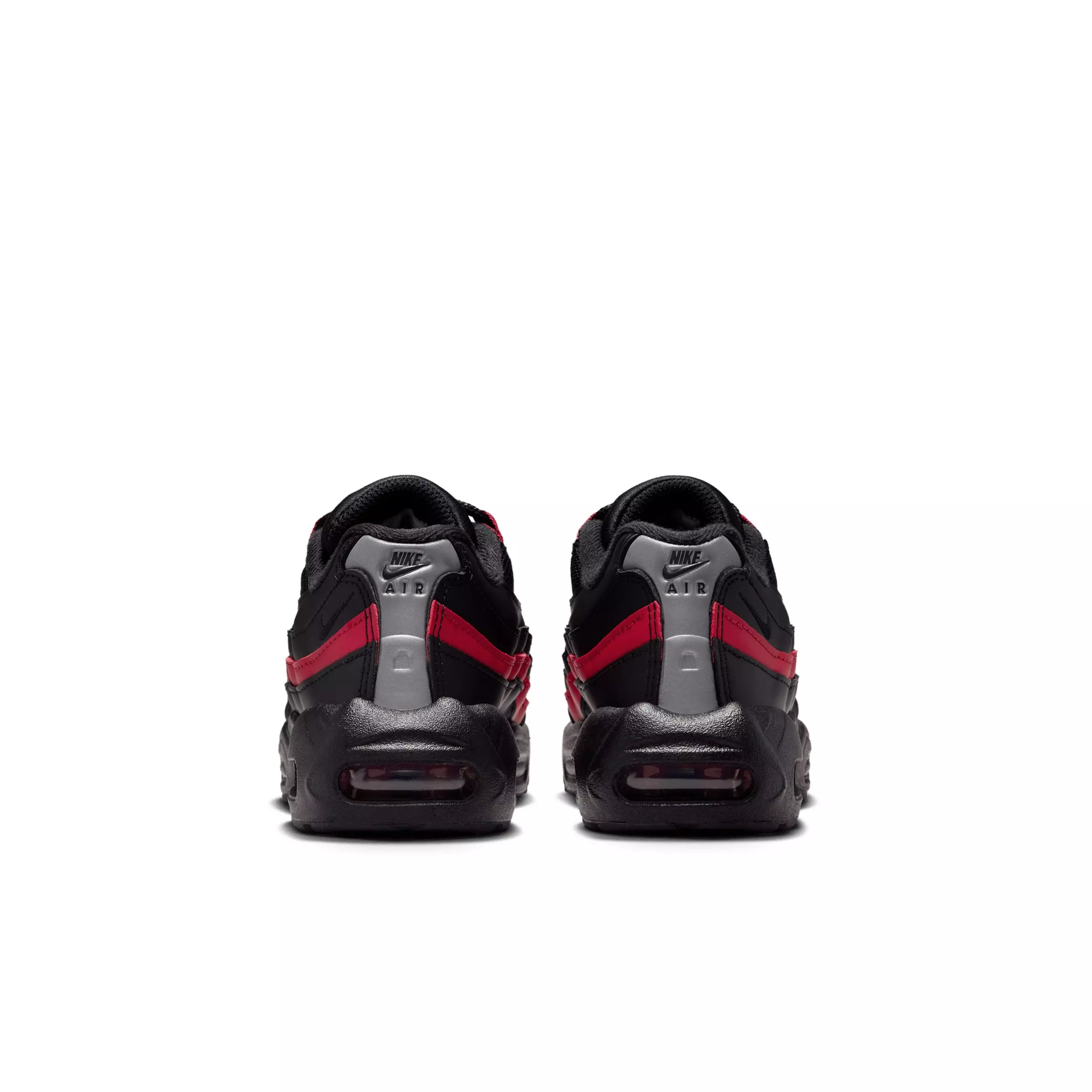 Nike Air Max 95 Recraft "Black/Team Crimson/Wolf Grey/Black" Preschool Boys' Shoe - BLACK/CRIMSON/GREY/BLACK