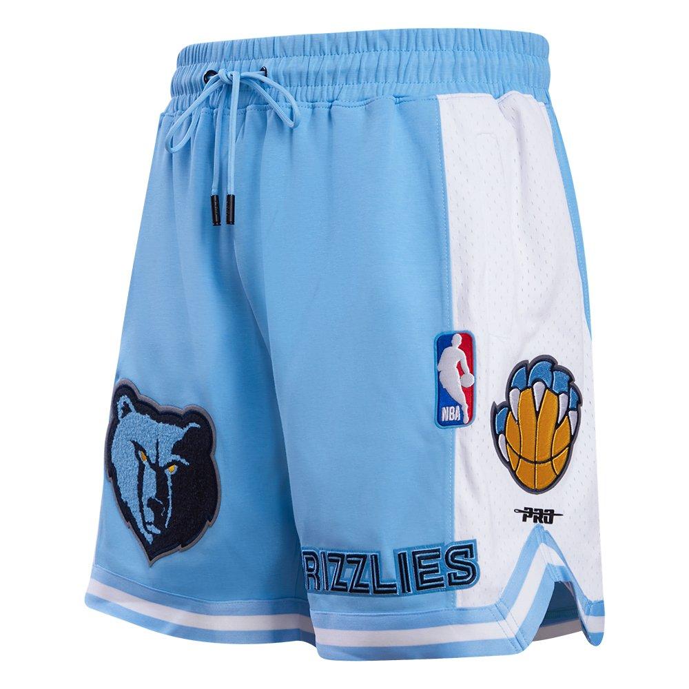 Pro Standard Men's NBA Memphis Grizzlies Retro Classic Double Knit Shorts -Blue - BLUE Thumbnail View 3