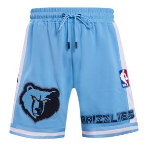 Pro Standard Men's NBA Memphis Grizzlies Retro Classic Double Knit Shorts -Blue
