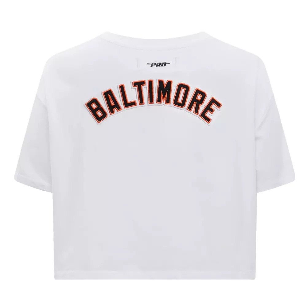 Pro Standard Women's MLB Baltimore Orioles Classic Boxy Top -White - WHITE