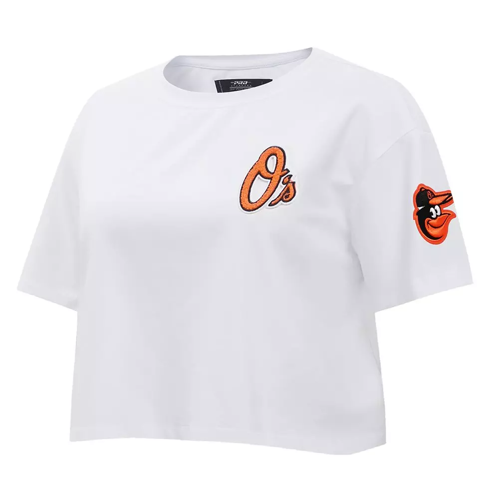 Pro Standard Women's MLB Baltimore Orioles Classic Boxy Top -White - WHITE