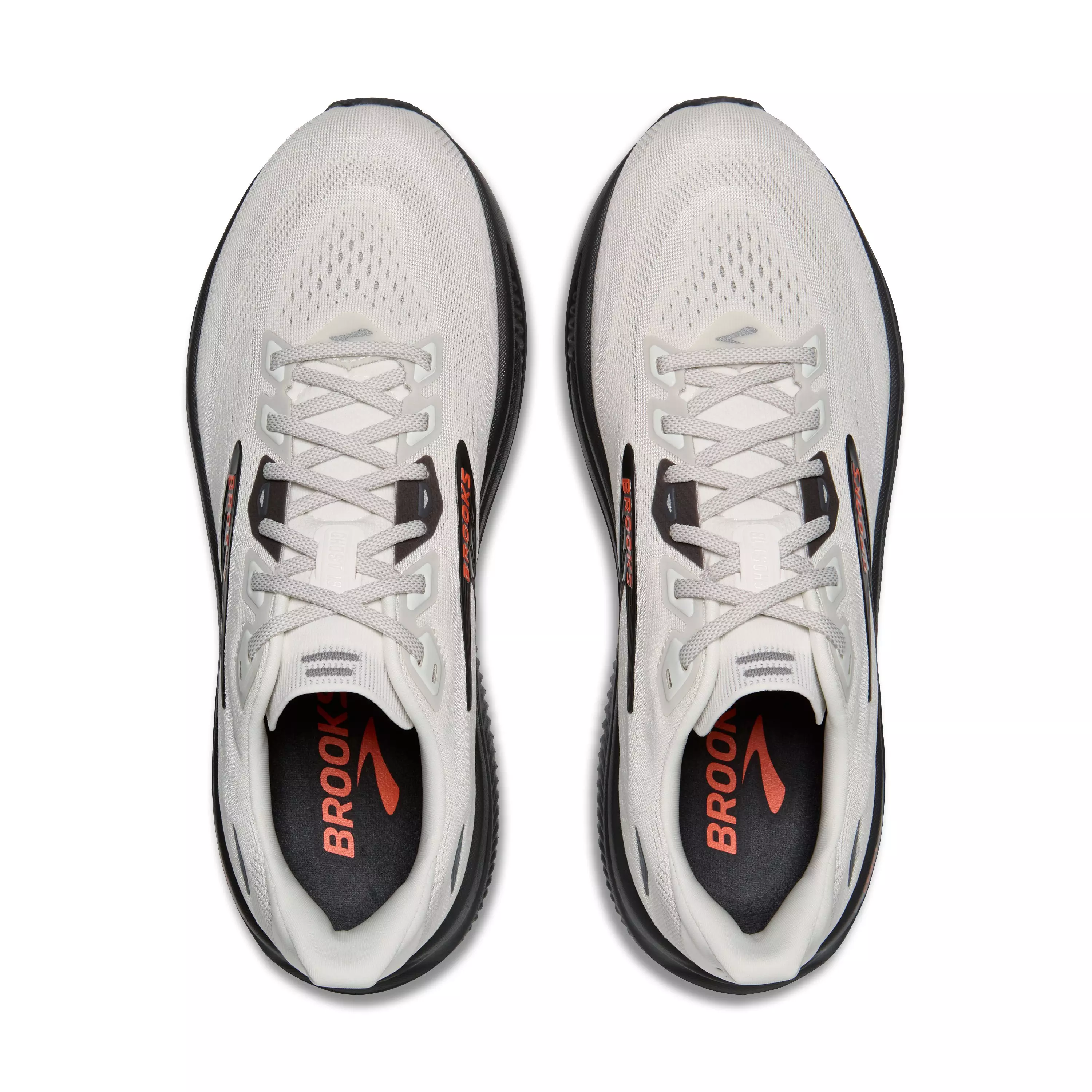 Brooks Ghost 18 "Coconut/Pearl/Tigerlily" Men's Running Shoe - COCONUT/PEARL/TIGERLILY