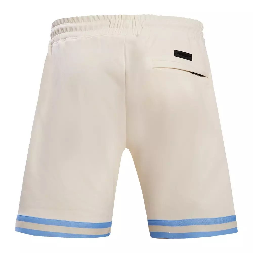 Pro Standard Men's NBA Memphis Grizzlies Retro Classic Double Knit Shorts -Eggshell/Blue - EGGSHELL/BLUE