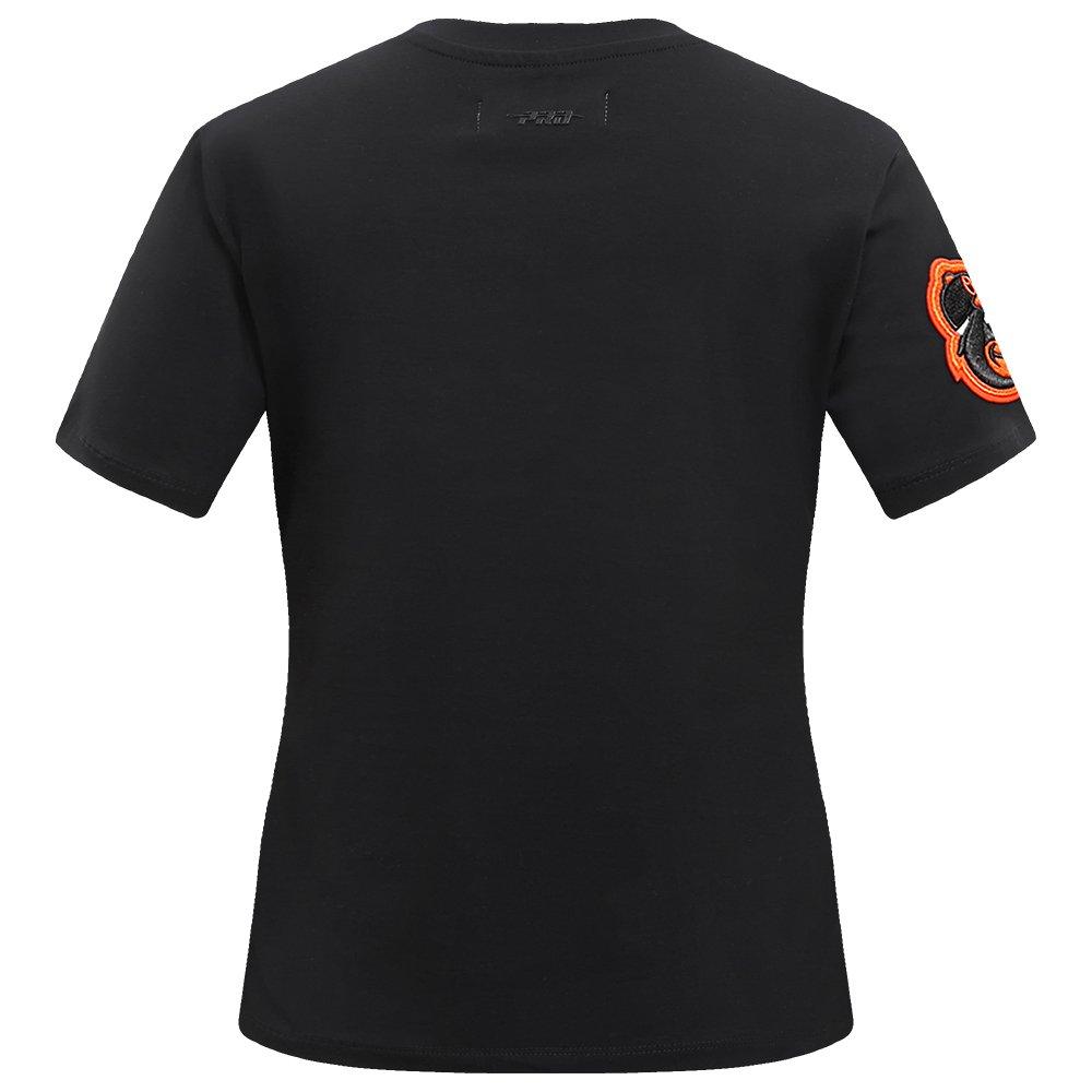 Pro Standard Women's MLB Baltimore Orioles Classic Short Sleeve SJ Slim Fit Top -Black - BLACK Thumbnail View 2