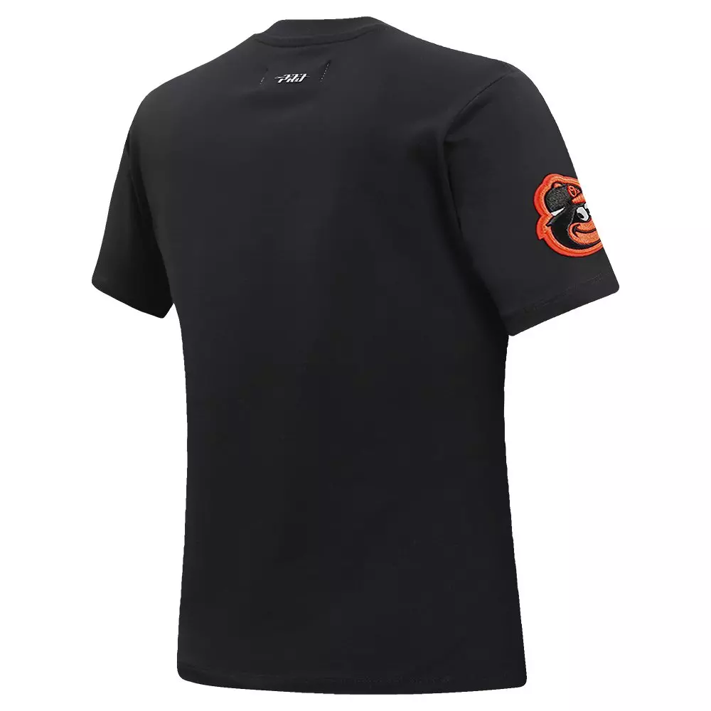 Pro Standard Women's MLB Baltimore Orioles Classic Short Sleeve SJ Slim Fit Top - Black - BLACK
