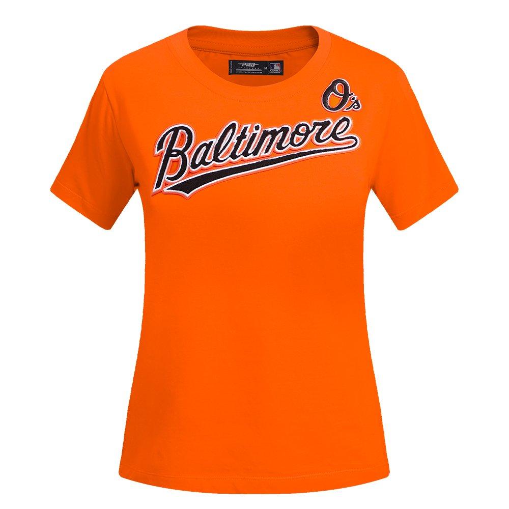 Pro Standard Women's MLB Baltimore Orioles Classic Short Sleeve SJ Slim Fit Top - Orange - ORANGE Thumbnail View 1