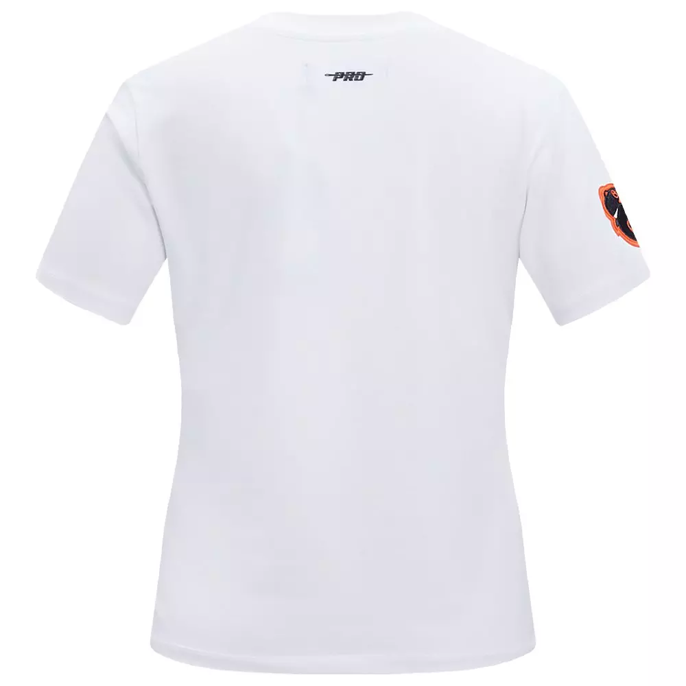 Pro Standard Women's MLB Baltimore Orioles Classic Short Sleeve SJ Slim Fit Top - White - WHITE