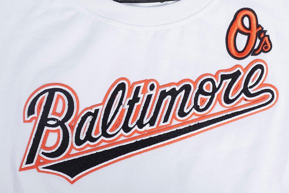 Pro Standard Women's MLB Baltimore Orioles Classic Short Sleeve SJ Slim Fit Top -White - WHITE Thumbnail View 5
