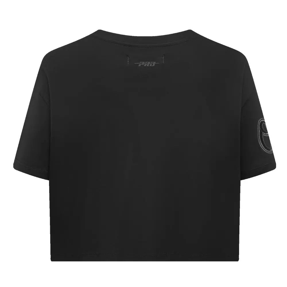 Pro Standard Women's MLB Baltimore Orioles Neutral SJ Boxy Top -Black - BLACK