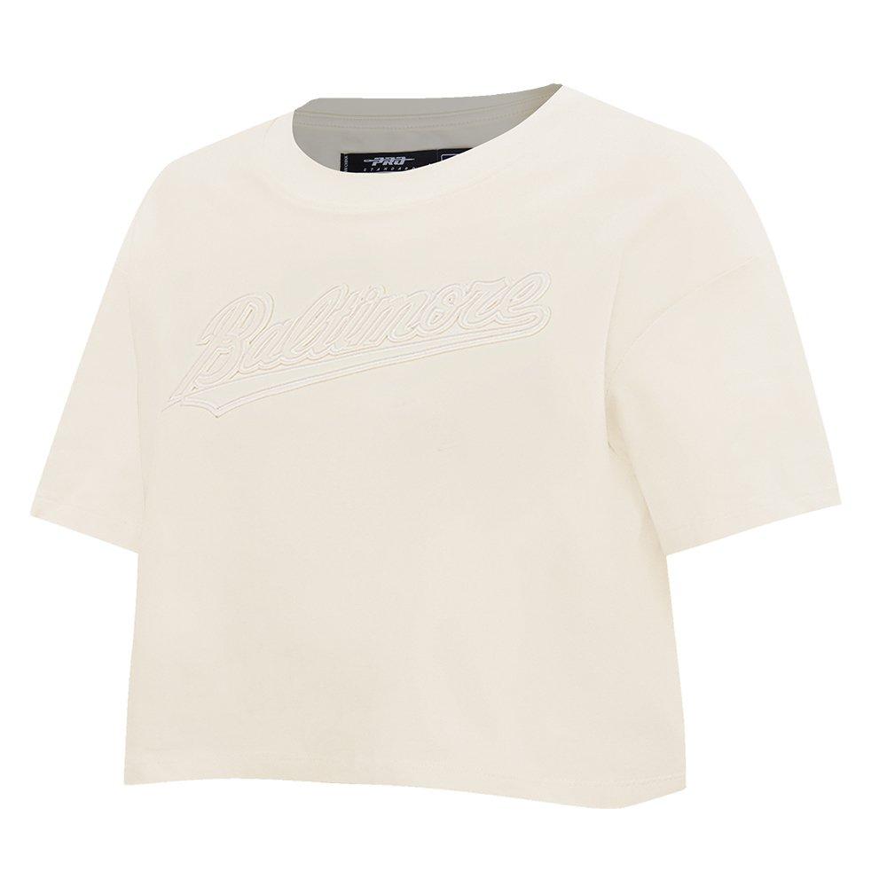 Pro Standard Women's MLB Baltimore Orioles Neutral SJ Boxy Top -Cream - CREAM Thumbnail View 3