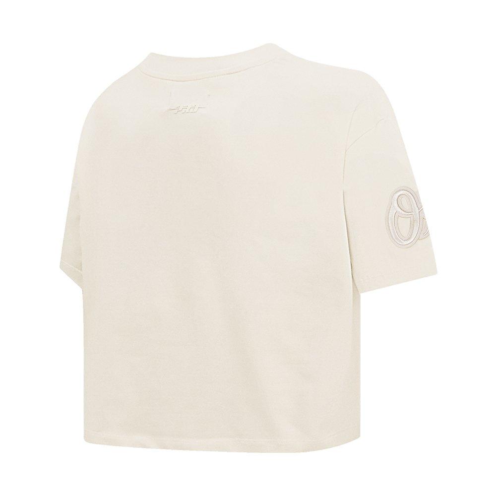 Pro Standard Women's MLB Baltimore Orioles Neutral SJ Boxy Top - Cream - CREAM Thumbnail View 4