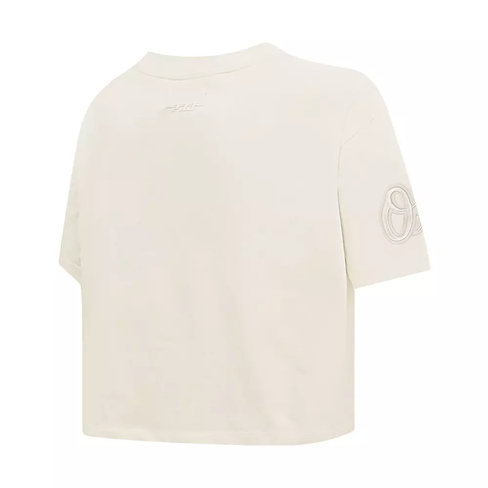 Pro Standard Women's MLB Baltimore Orioles Neutral SJ Boxy Top - Cream - CREAM