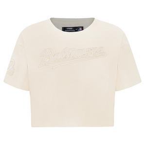 Pro Standard Women's MLB Baltimore Orioles Neutral SJ Boxy Top -Cream