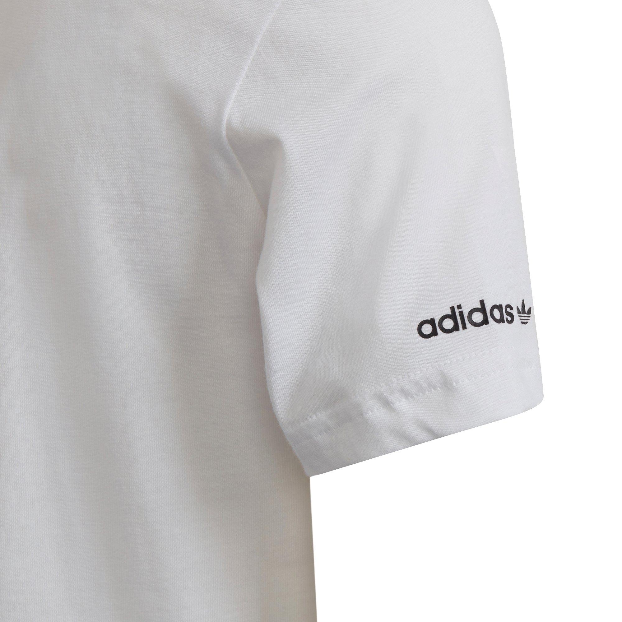 adidas Originals SPRT Collection Big Kids' White/Black Tee