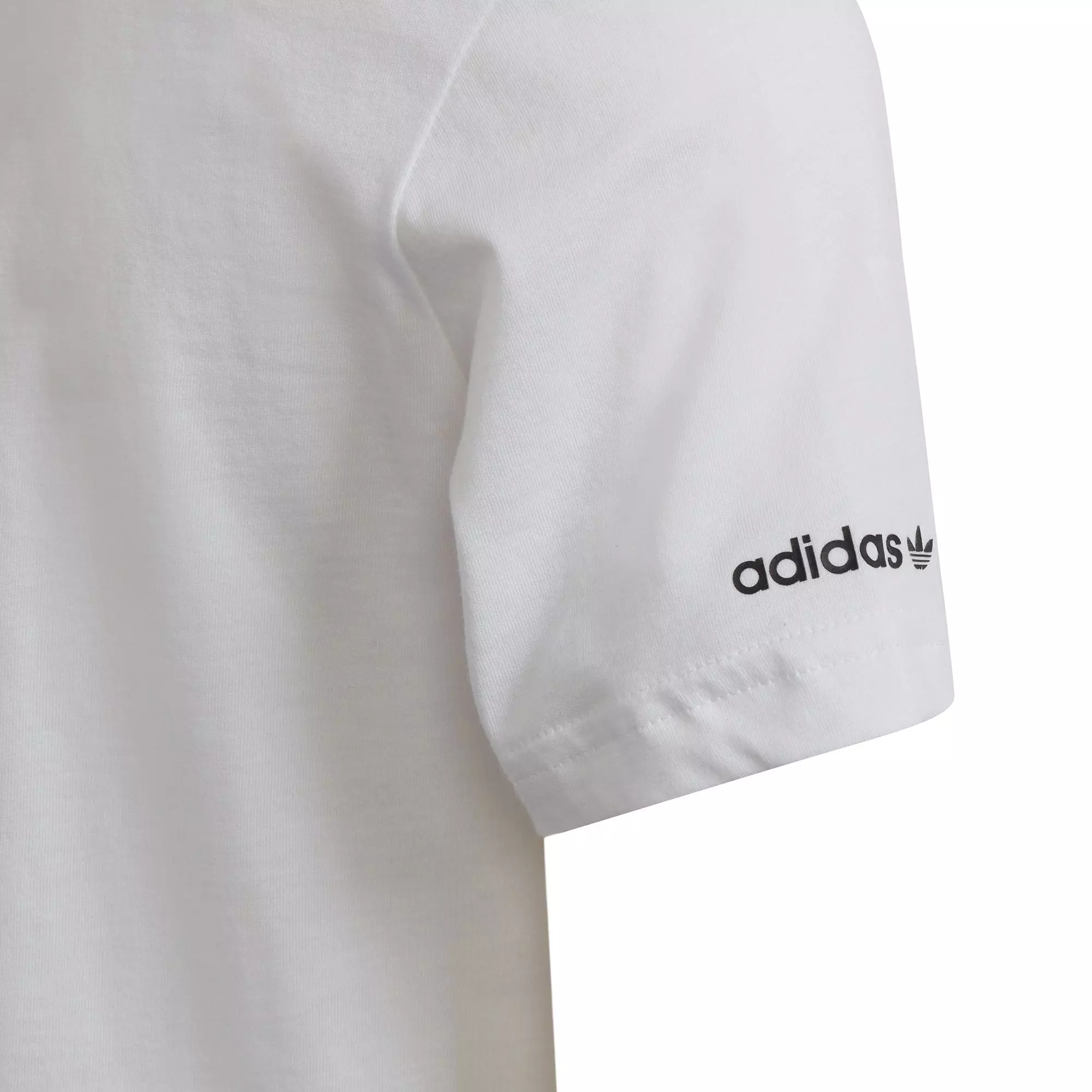 adidas Originals Big Kids' SPRT Collection Tee-White/Black - WHITE