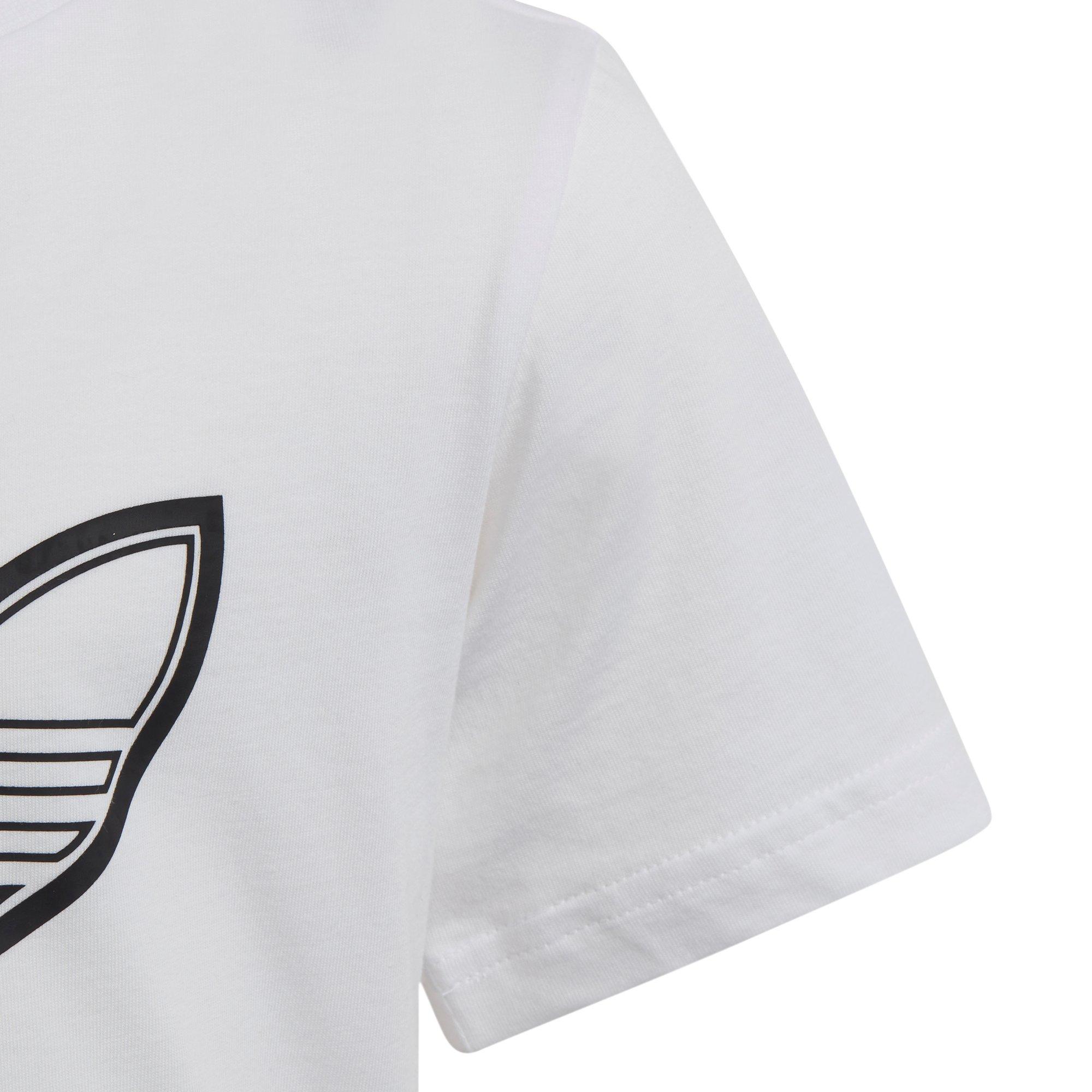 adidas Originals SPRT Collection Big Kids' White/Black Tee