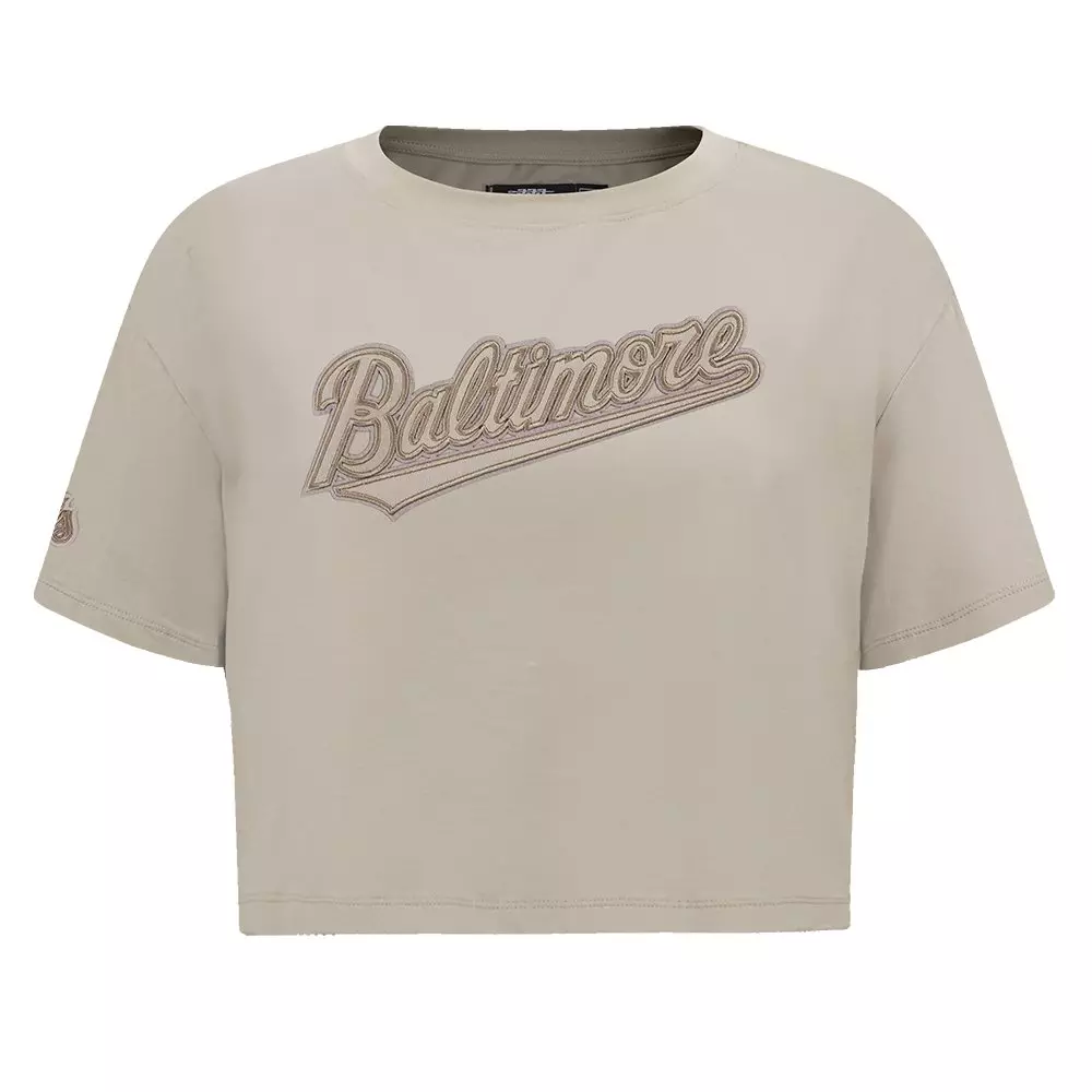 Pro Standard Women's MLB Baltimore Orioles Neutral SJ Boxy Top - Tan - TAN