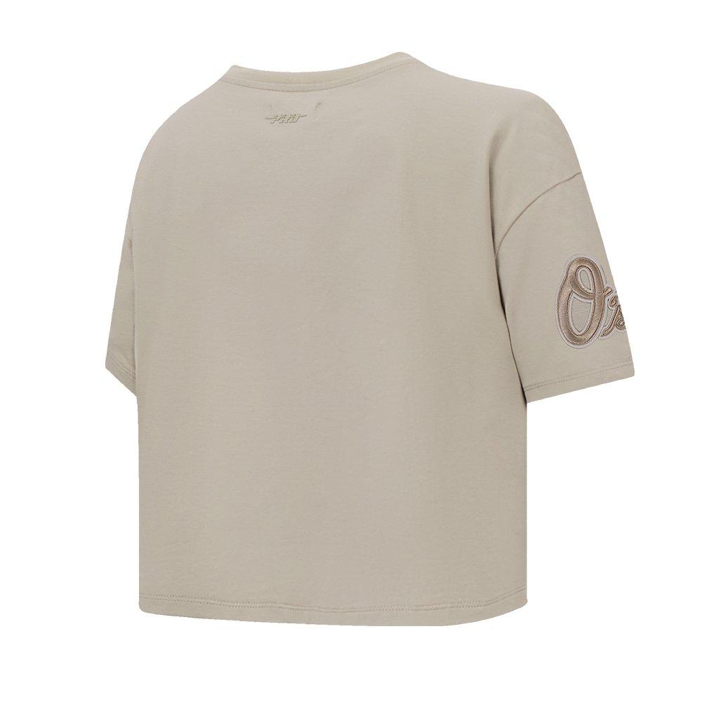 Pro Standard Women's MLB Baltimore Orioles Neutral SJ Boxy Top - Tan - TAN Thumbnail View 4