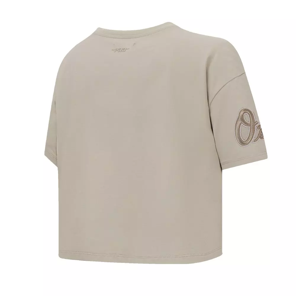 Pro Standard Women's MLB Baltimore Orioles Neutral SJ Boxy Top -Tan - TAN