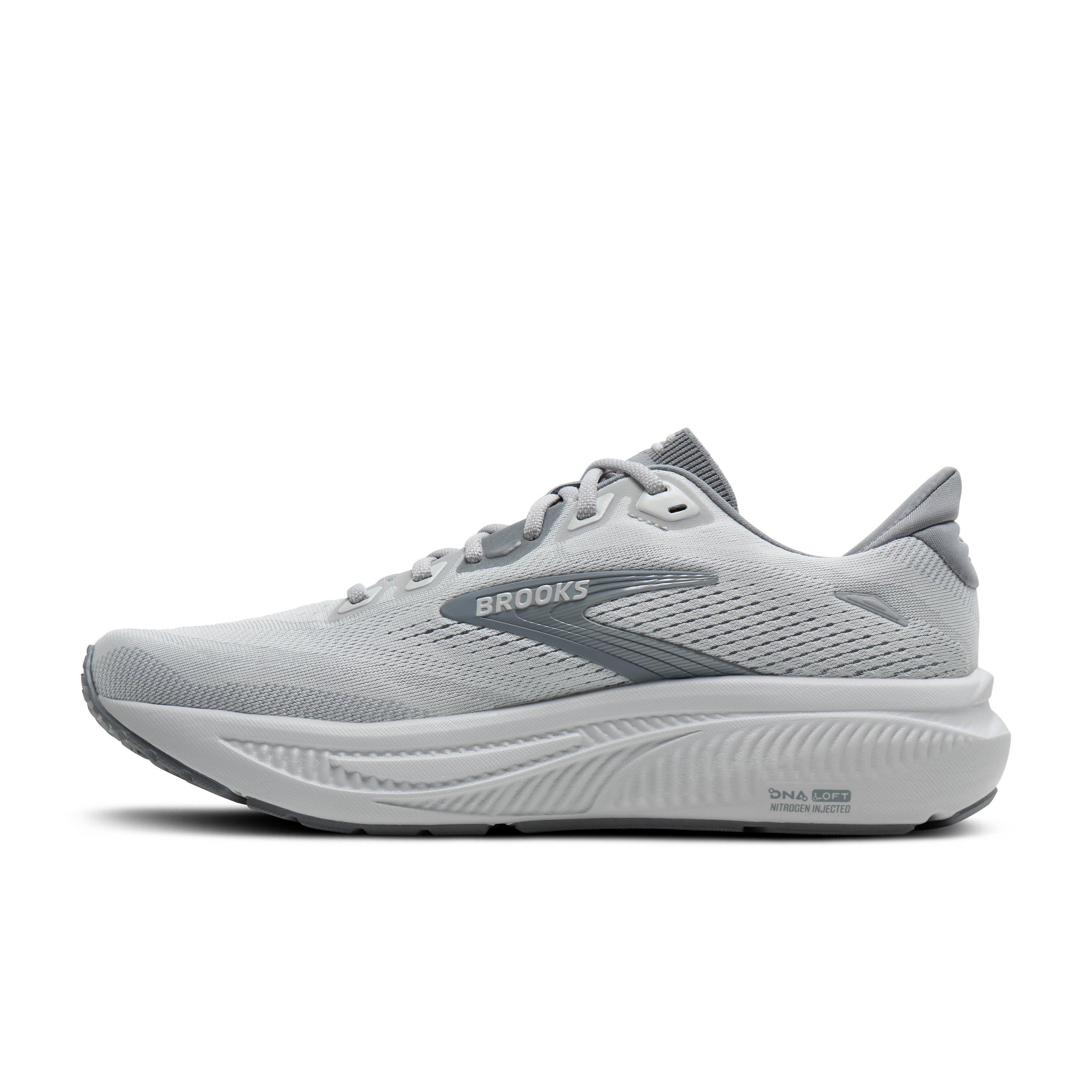 Brooks Ghost 18 "Primer Grey/Oyster Mushroom" Men's Wide Running Shoe - GREY/MUSHROOM
