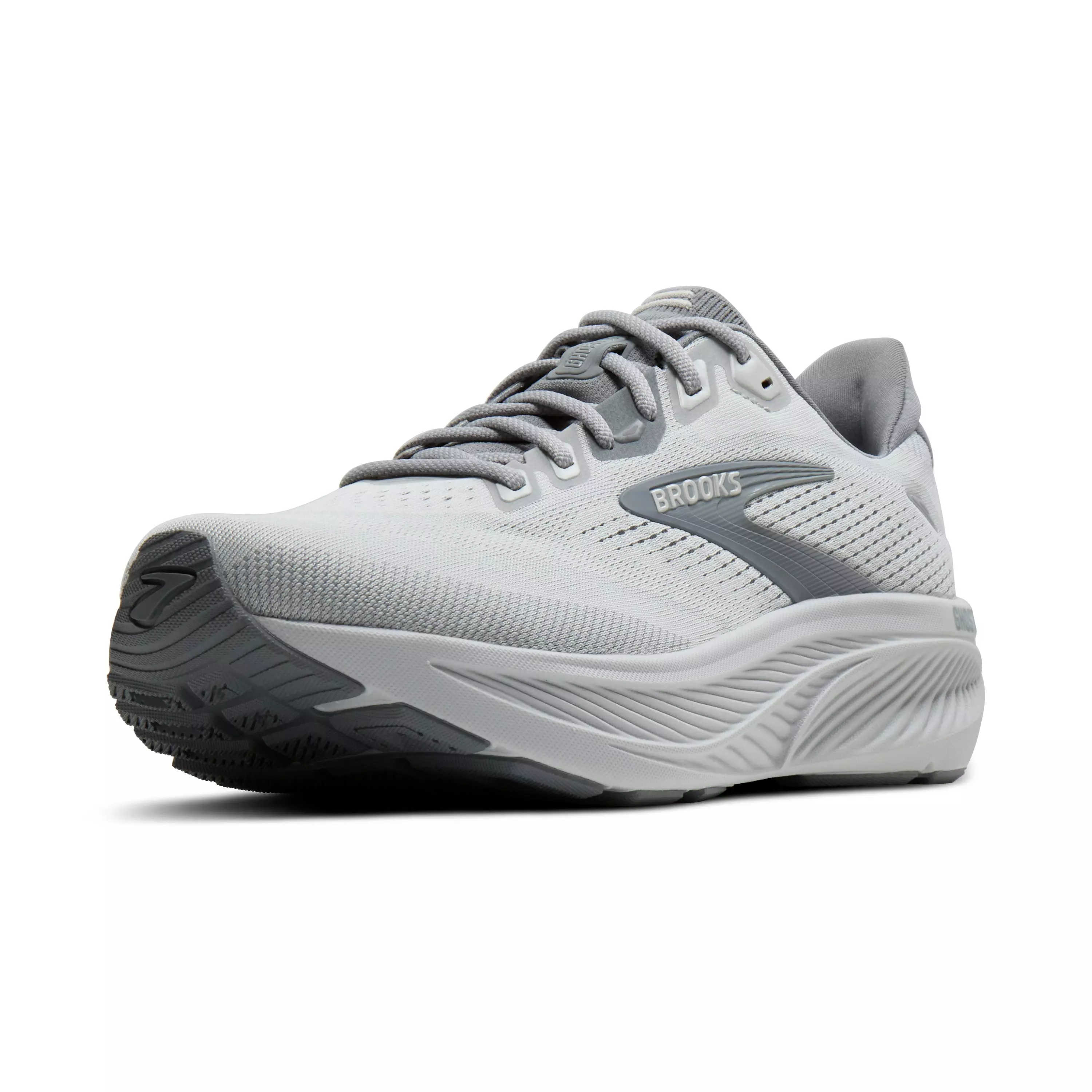 Brooks Ghost 18 "Primer Grey/Oyster Mushroom" Men's Wide Running Shoe - GREY/MUSHROOM