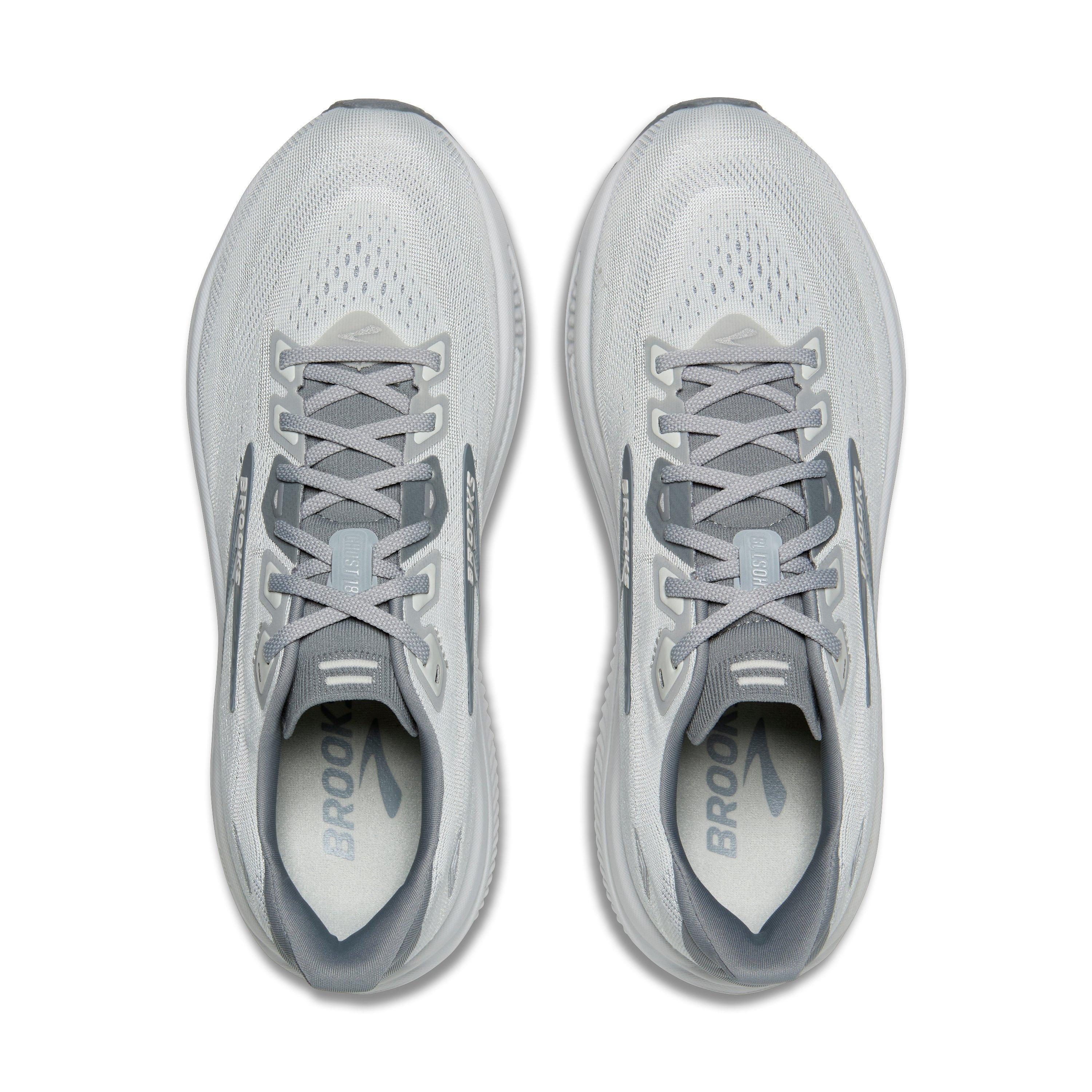 Brooks Ghost 18 "Primer Grey/Oyster Mushroom" Men's Wide Running Shoe - GREY/MUSHROOM