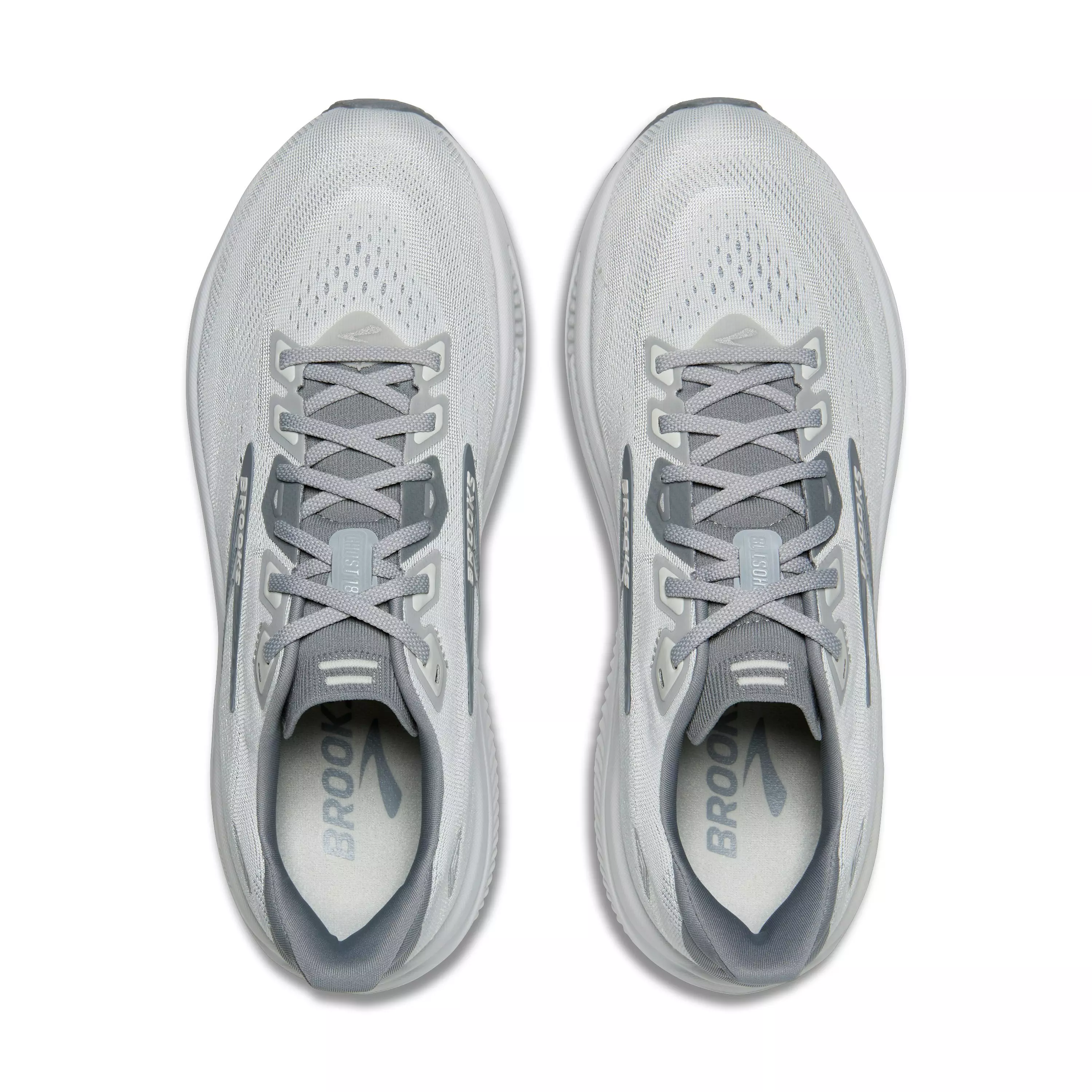 Brooks Ghost 18 "Primer Grey/Oyster Mushroom" Men's Wide Running Shoe - GREY/MUSHROOM