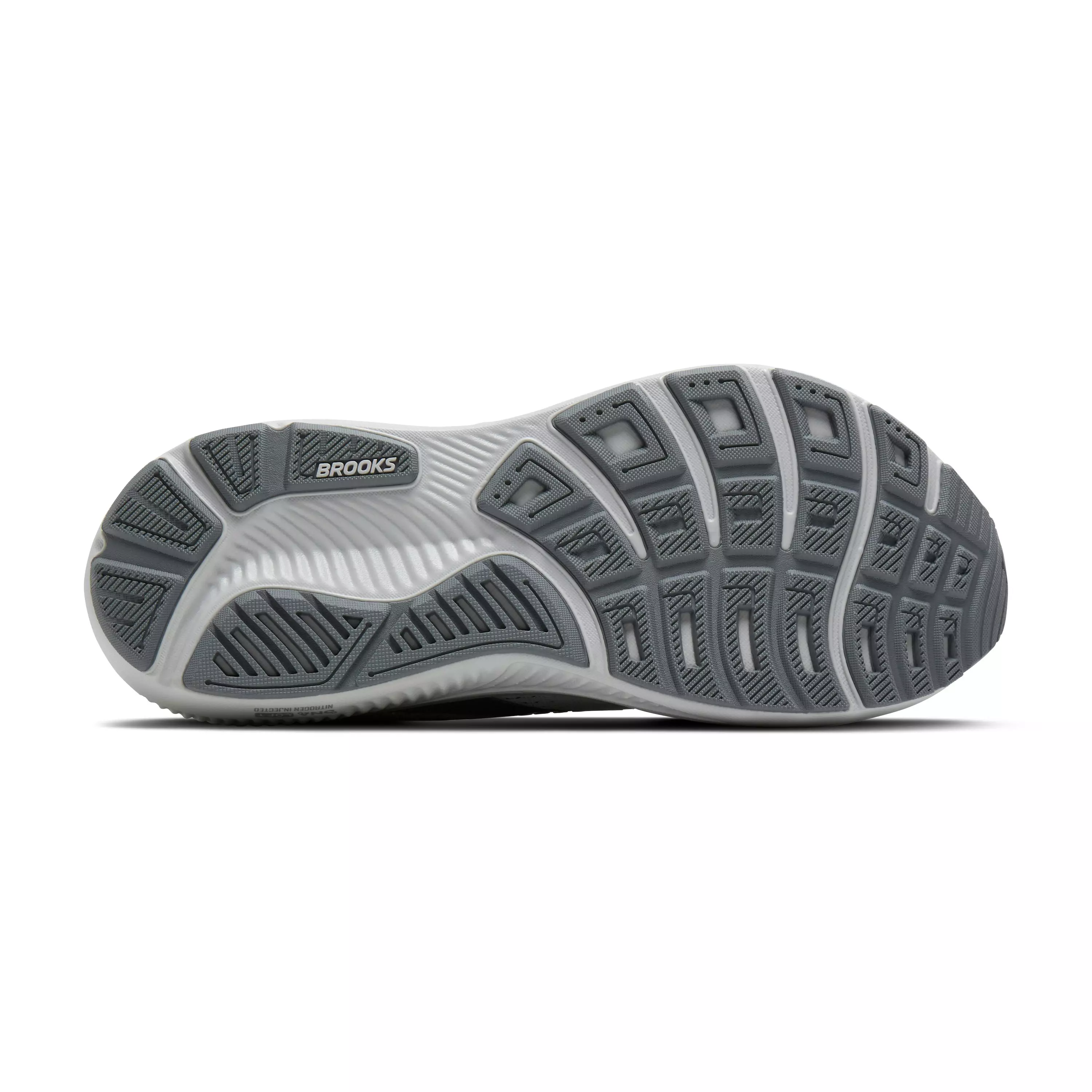 Brooks Ghost 18 "Primer Grey/Oyster Mushroom" Men's Wide Running Shoe - GREY/MUSHROOM