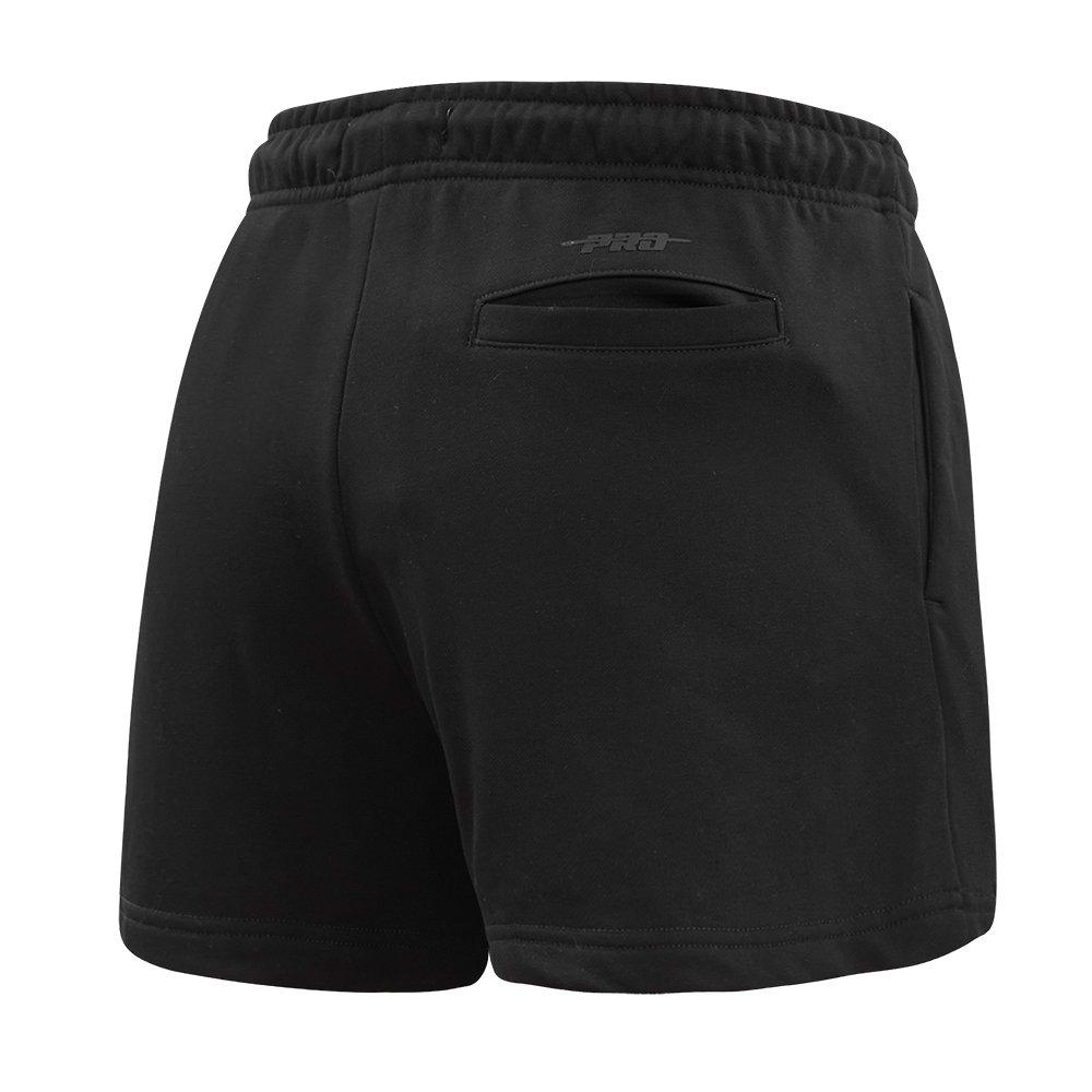 Pro Standard Women's MLB Baltimore Orioles Classic Fleece Shorts - Black - BLACK Thumbnail View 4