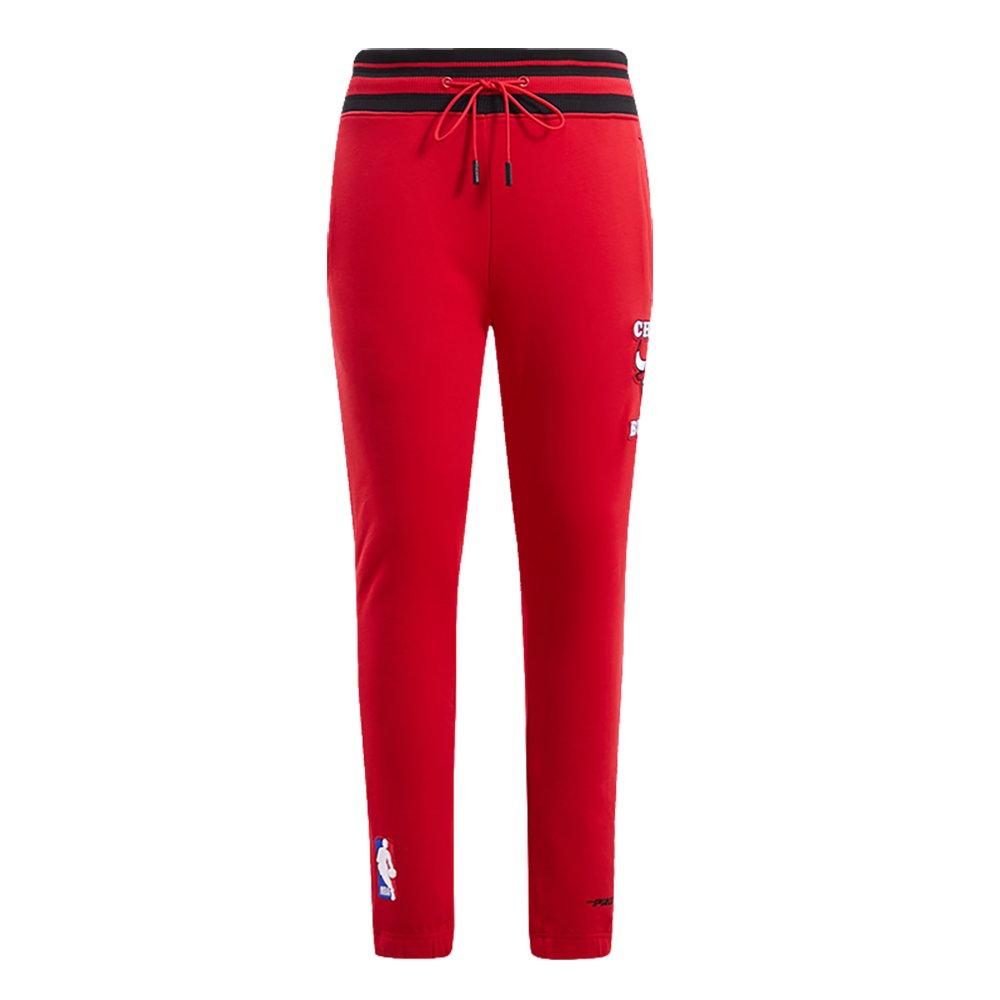 Pro Standard Men's NBA Chicago Bulls Retro Classic Fleece Sweatpants - Red/Black - RED/BLACK Thumbnail View 1