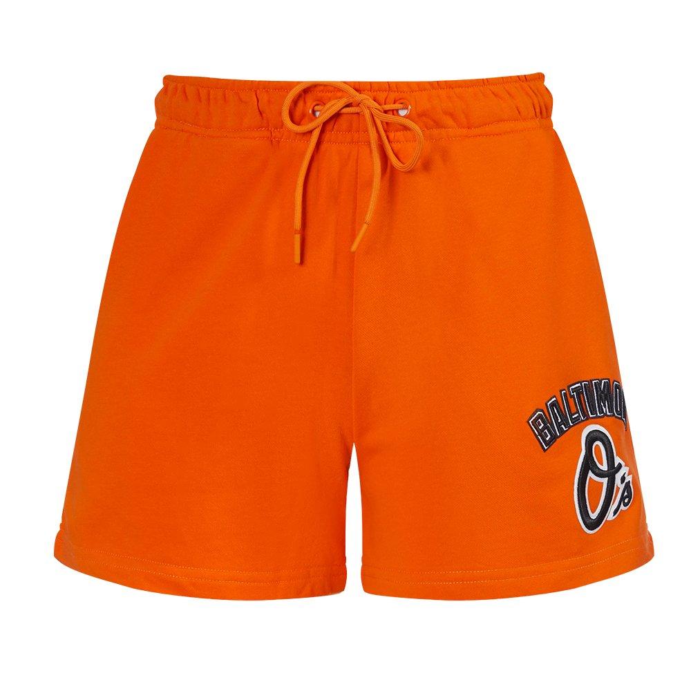 Pro Standard Women's MLB Baltimore Orioles Classic Fleece Shorts -Orange - ORANGE Thumbnail View 1