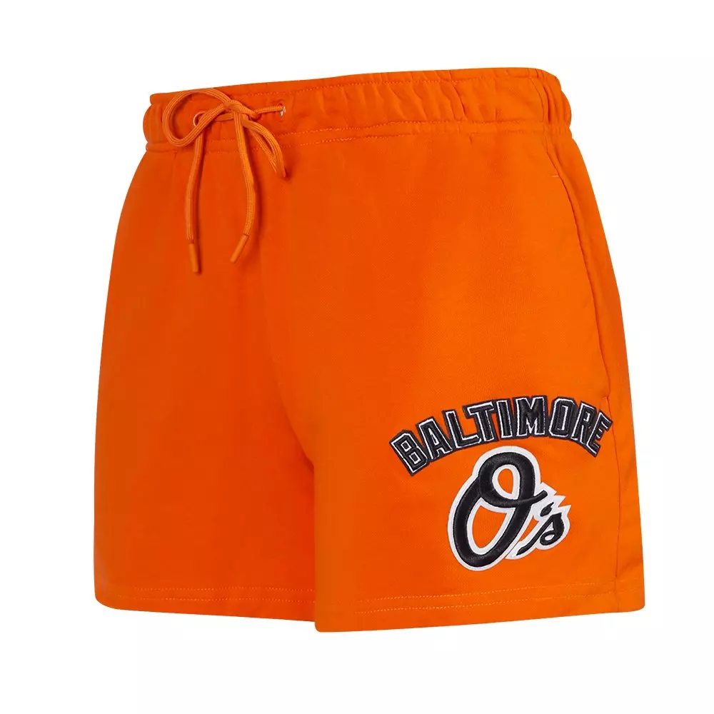 Pro Standard Women's MLB Baltimore Orioles Classic Fleece Shorts - Orange - ORANGE