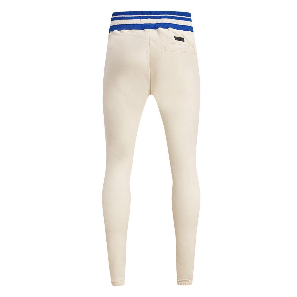 Pro Standard Men's NBA Golden State Warriors Retro Classic Fleece Sweatpants - Eggshell/Royal - EGGSHELL/ROYAL BLUE Thumbnail View 2