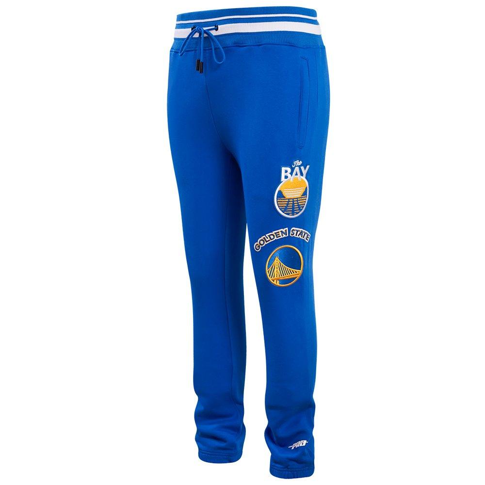 Pro Standard Men's NBA Golden State Warriors Retro Classic Fleece Sweatpants -Royal - ROYAL Thumbnail View 3