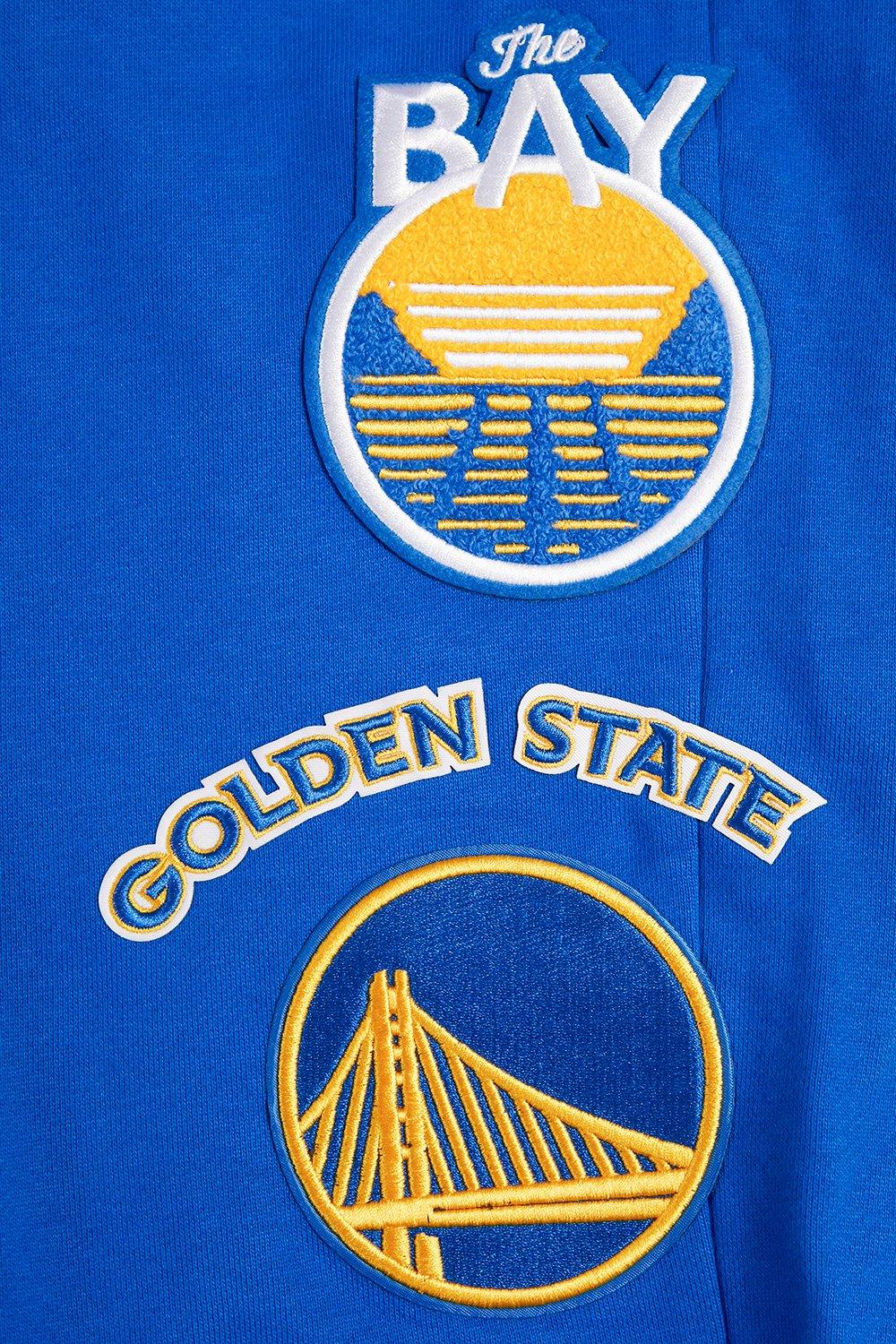 Pro Standard Men's NBA Golden State Warriors Retro Classic Fleece Sweatpants - Royal - ROYAL Thumbnail View 5