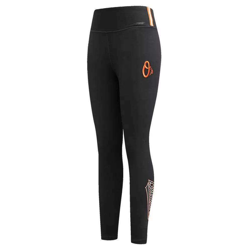 Pro Standard Women's MLB Baltimore Orioles​ Classic Jersey Leggings - Black - BLACK