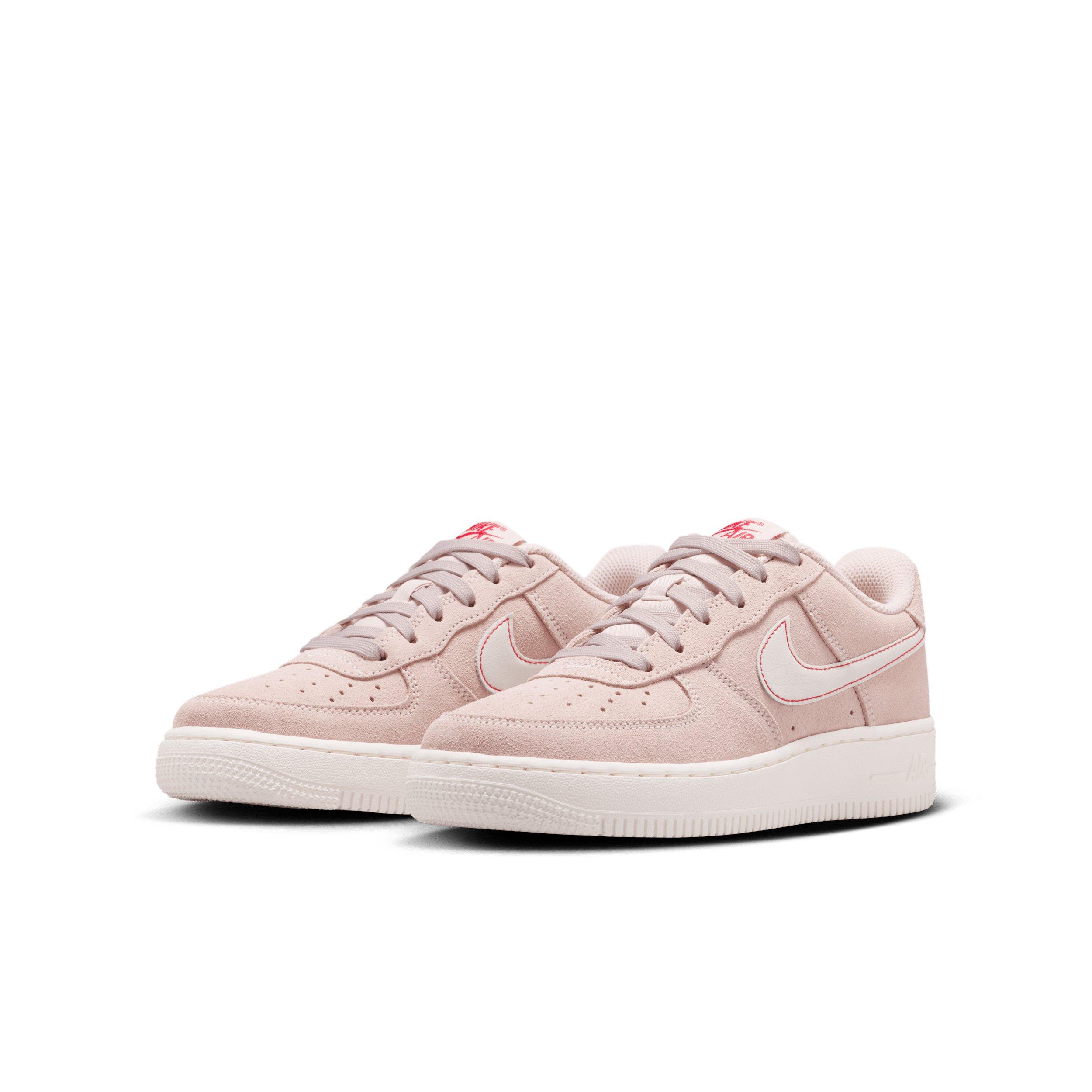 Nike Air Force 1 LV8 "Silt Red/University Red/Sail" Grade School Girls' Shoe - RED/RED/SAIL Thumbnail View 3