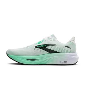 Brooks Ghost 18 "White/Spring Bud/Spruce" Men's Running Shoe - WHITE/SPRING/SPRUCE