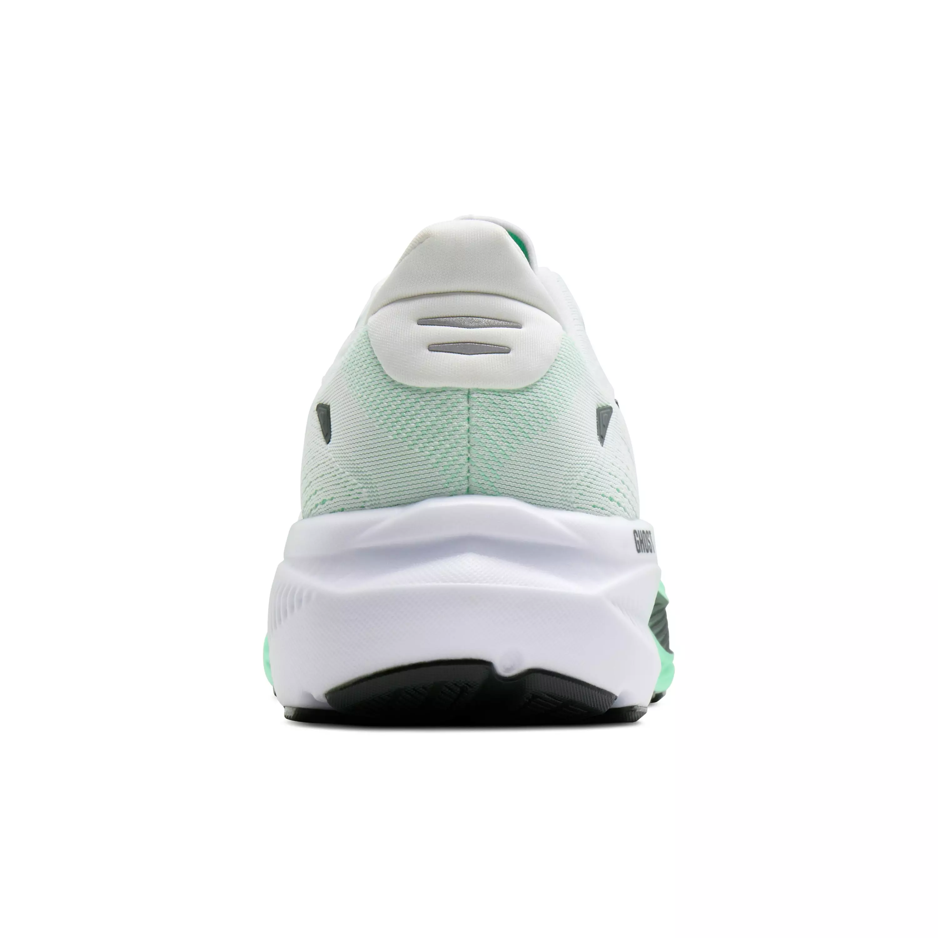Brooks Ghost 18 "White/Spring Bud/Spruce" Men's Running Shoe - WHITE/SPRING/SPRUCE