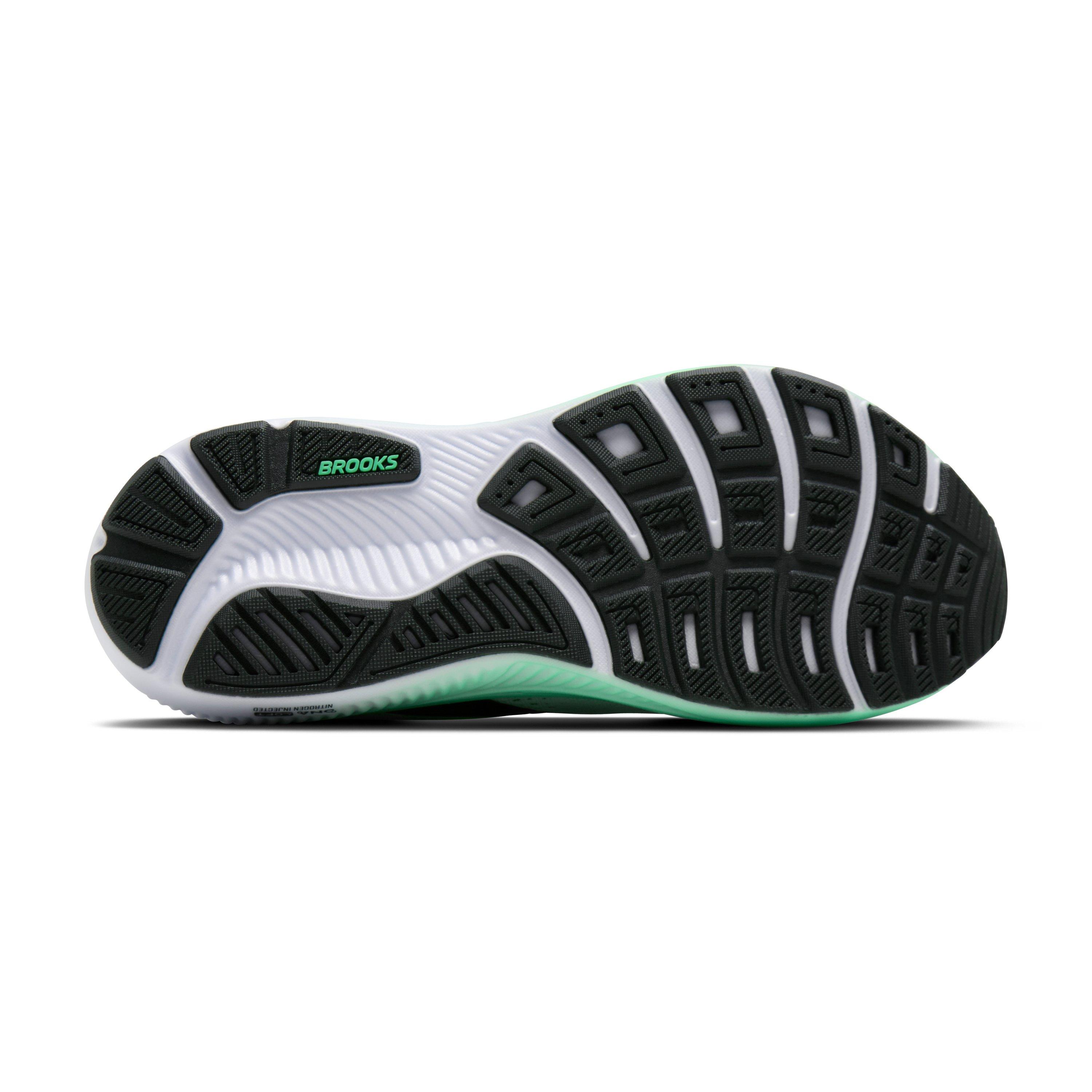 Brooks Ghost 18 "White/Spring Bud/Spruce" Men's Running Shoe - WHITE/SPRING/SPRUCE