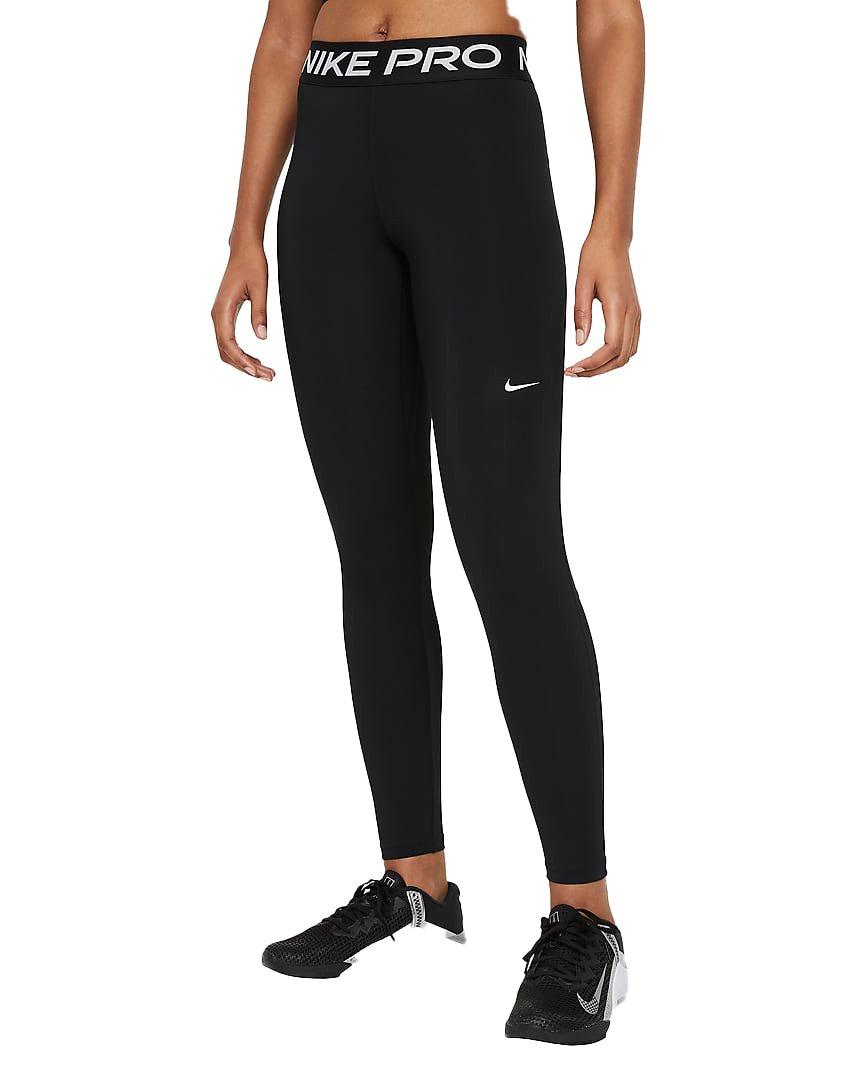Nike Women's Pro 365 Mid-Rise Leggings - BLACK Thumbnail View 1